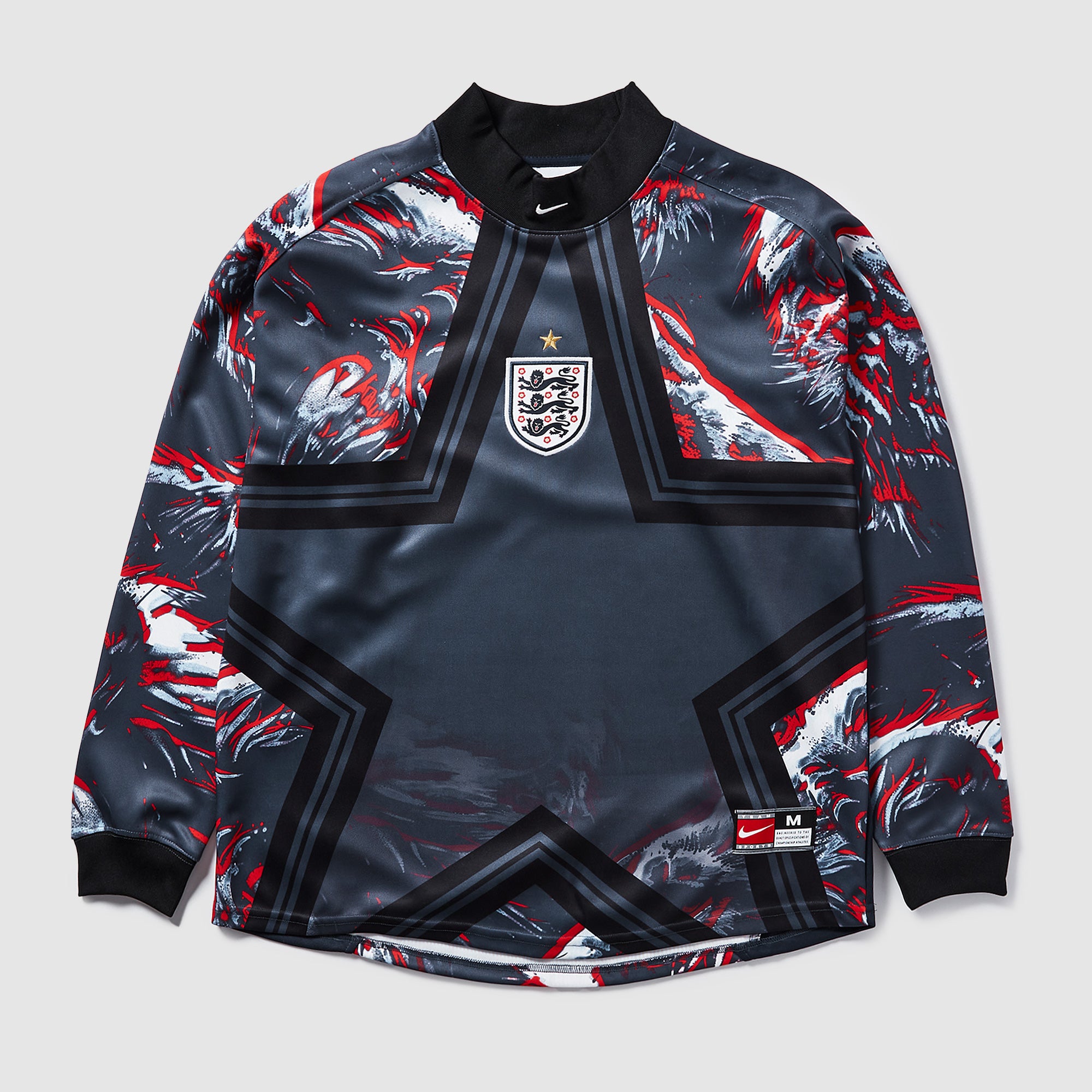 Nike England キーパーシャツ Nike England 2025 Goalkeeper LS Shirt - Black/Obsidian/White