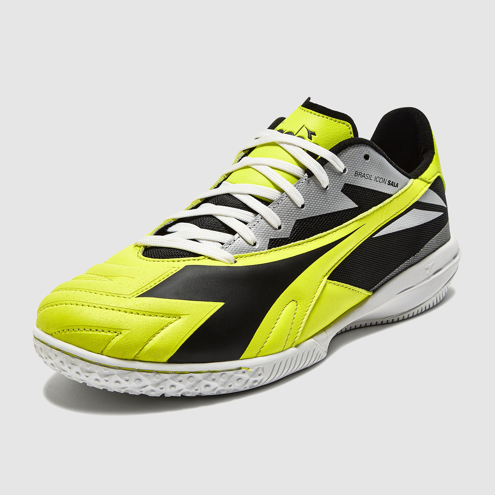 Diadora Brasil Icon Sala - Black/Fluo Yellow - Adult Boots