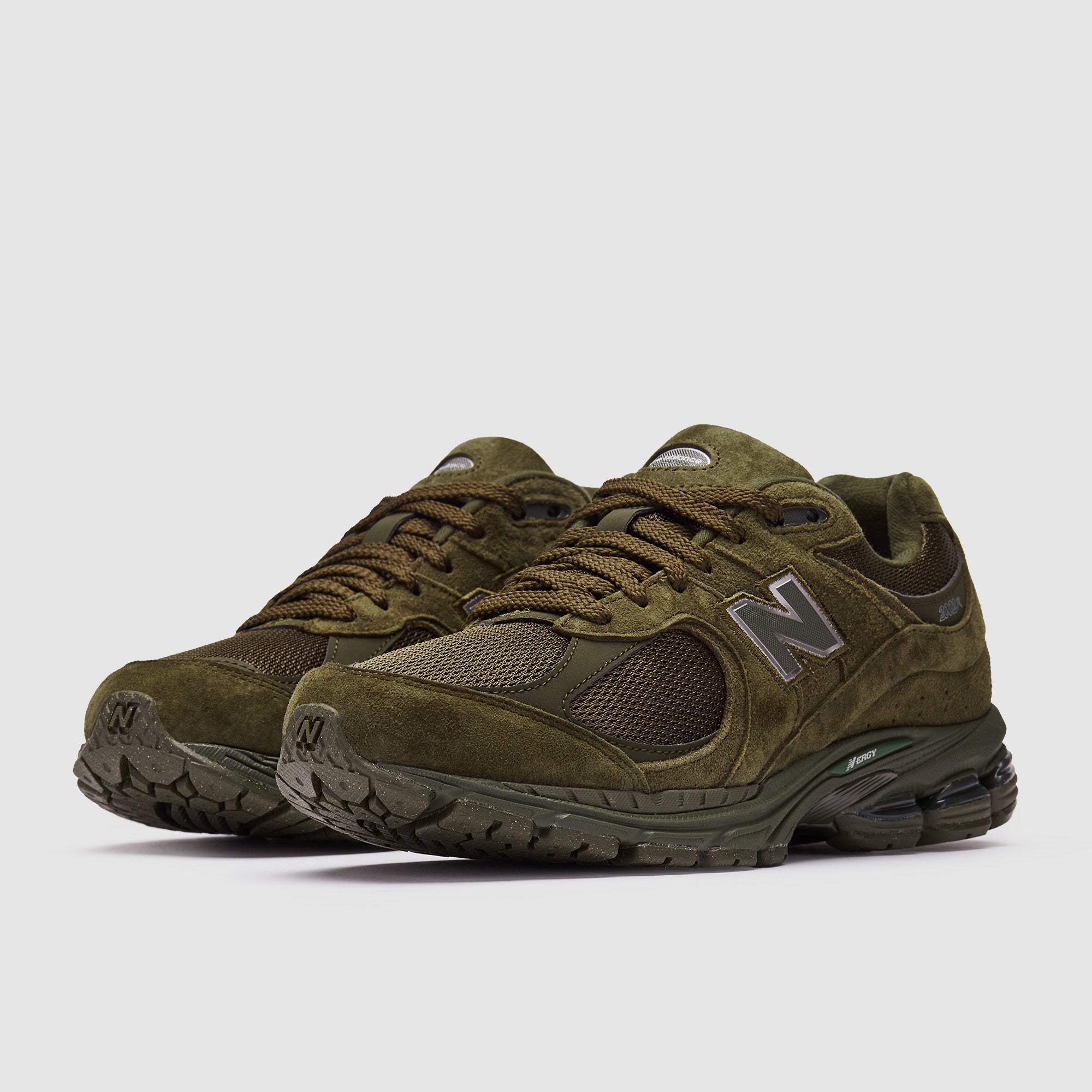 New Balance Men\'s 2002R Olive Suede & Mesh woodland Running Shoes 2002R Shoes Woodland by New Balance | Unisex | WP Store main image 3