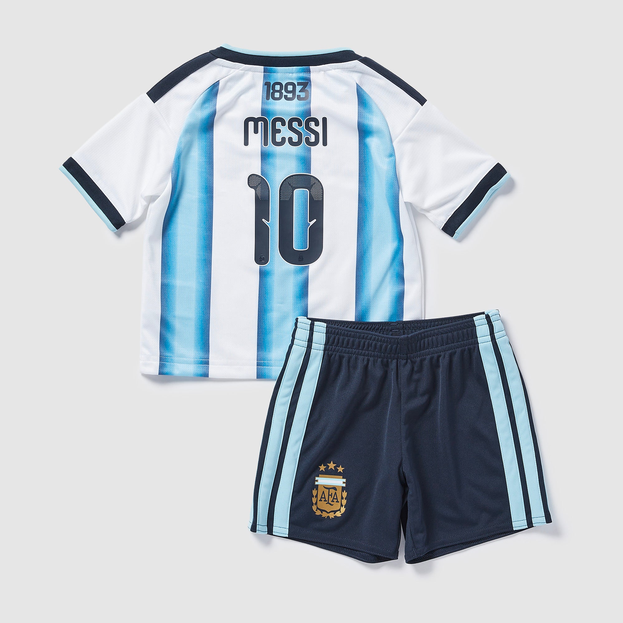 adidas Argentina 2026 Little Kids Home Kit With Messi 10 - White