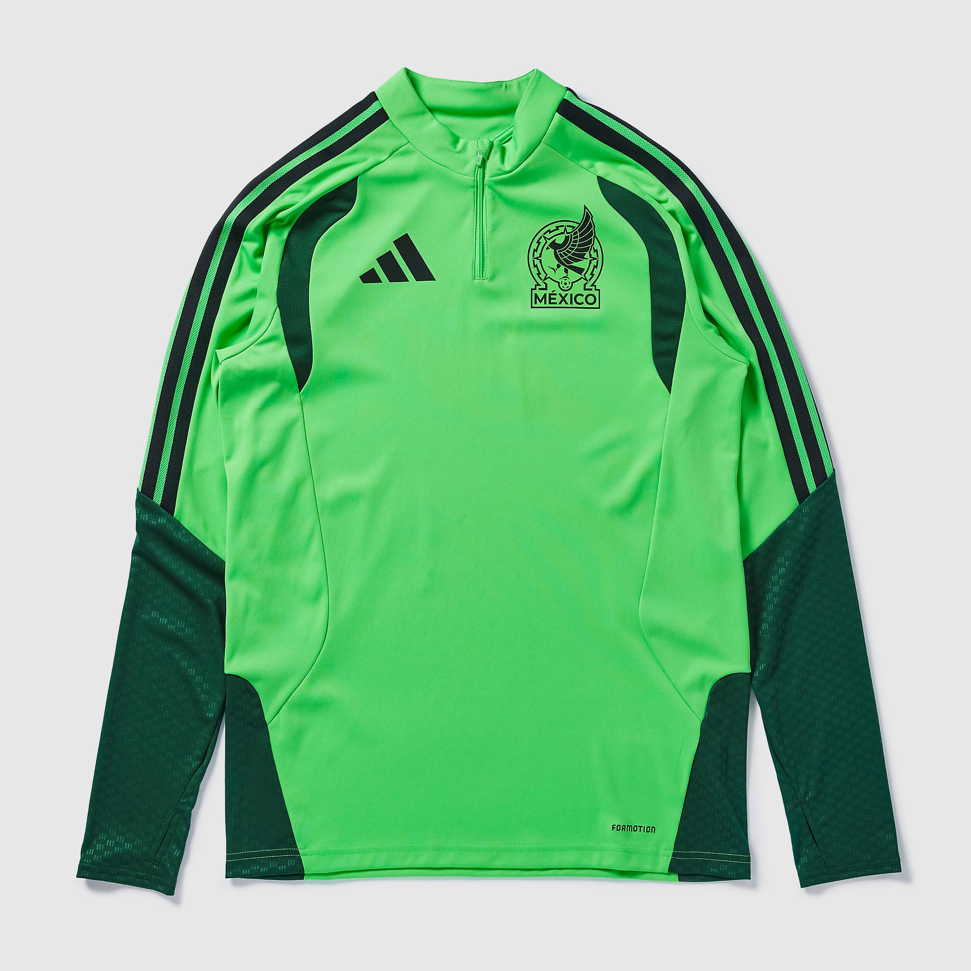 adidas Mexico 2026 Drill Top - Semi Flash Green - Mens Replica