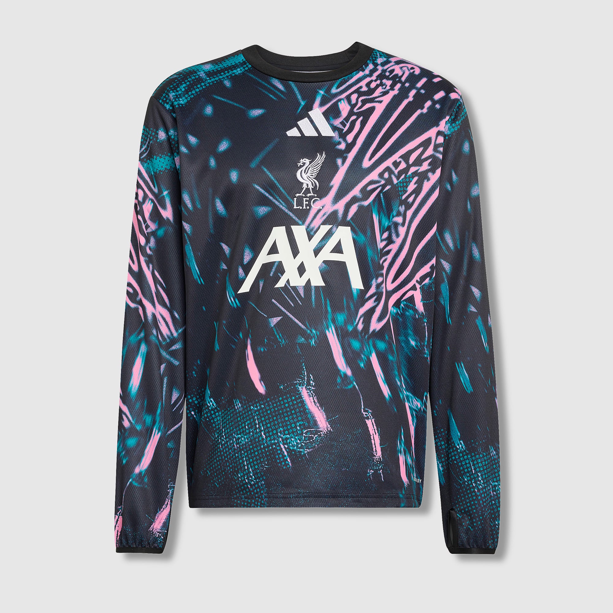 adidas Liverpool 25/26 Pre-Match Sweatshirt - Black/Eqt Green/Semi 