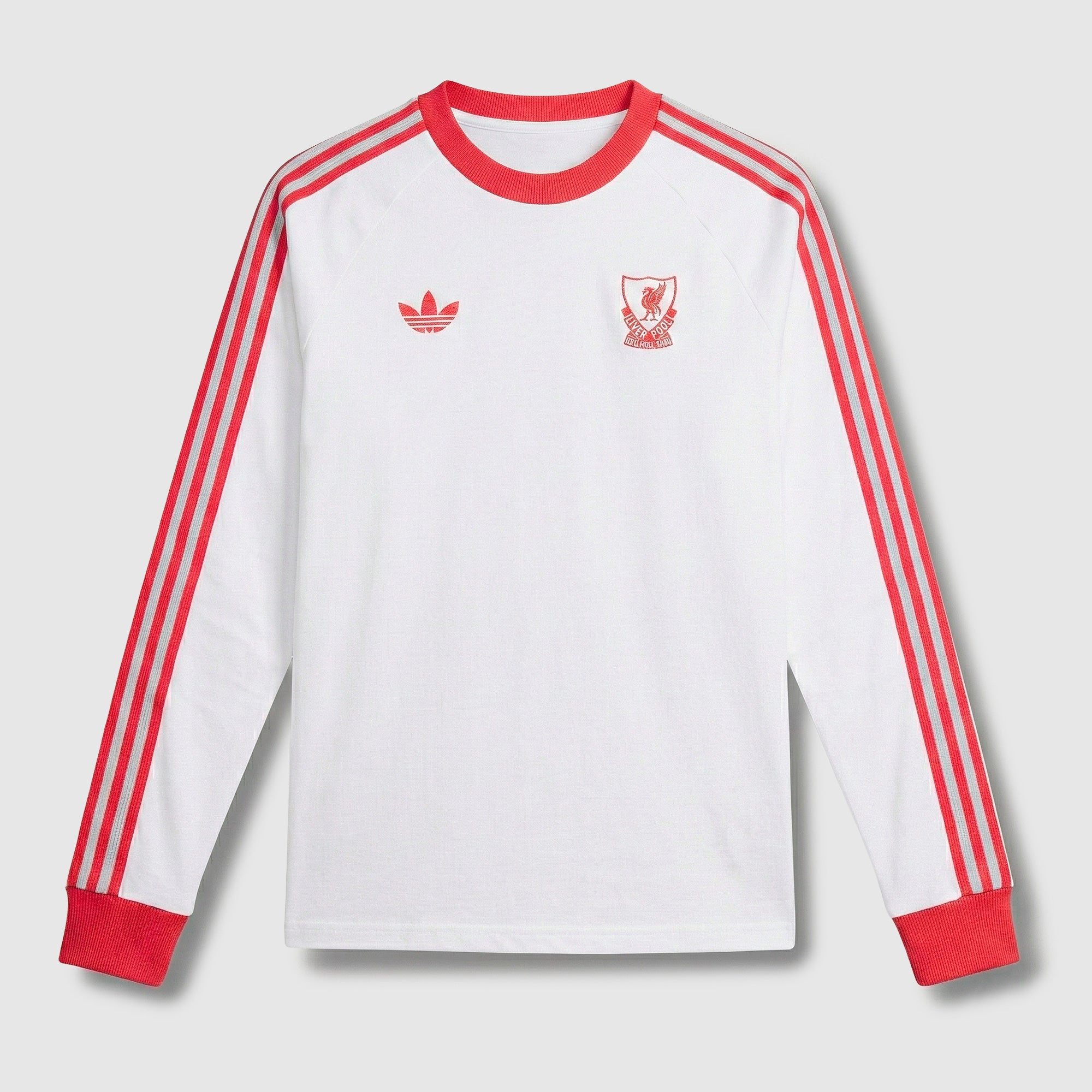 adidas Originals Liverpool 25/26 OG LS Shirt - White - Mens Replica