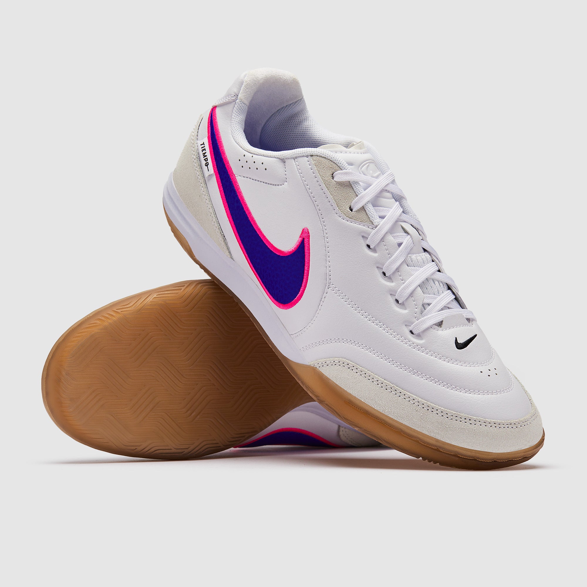 Nike Men\'s Tiempo Streetgato Indoor Court Soccer Shoes White Racer Blue Sizes Nike Tiempo Streetgato PRM Indoor Soccer Shoes (SP26  main image 2