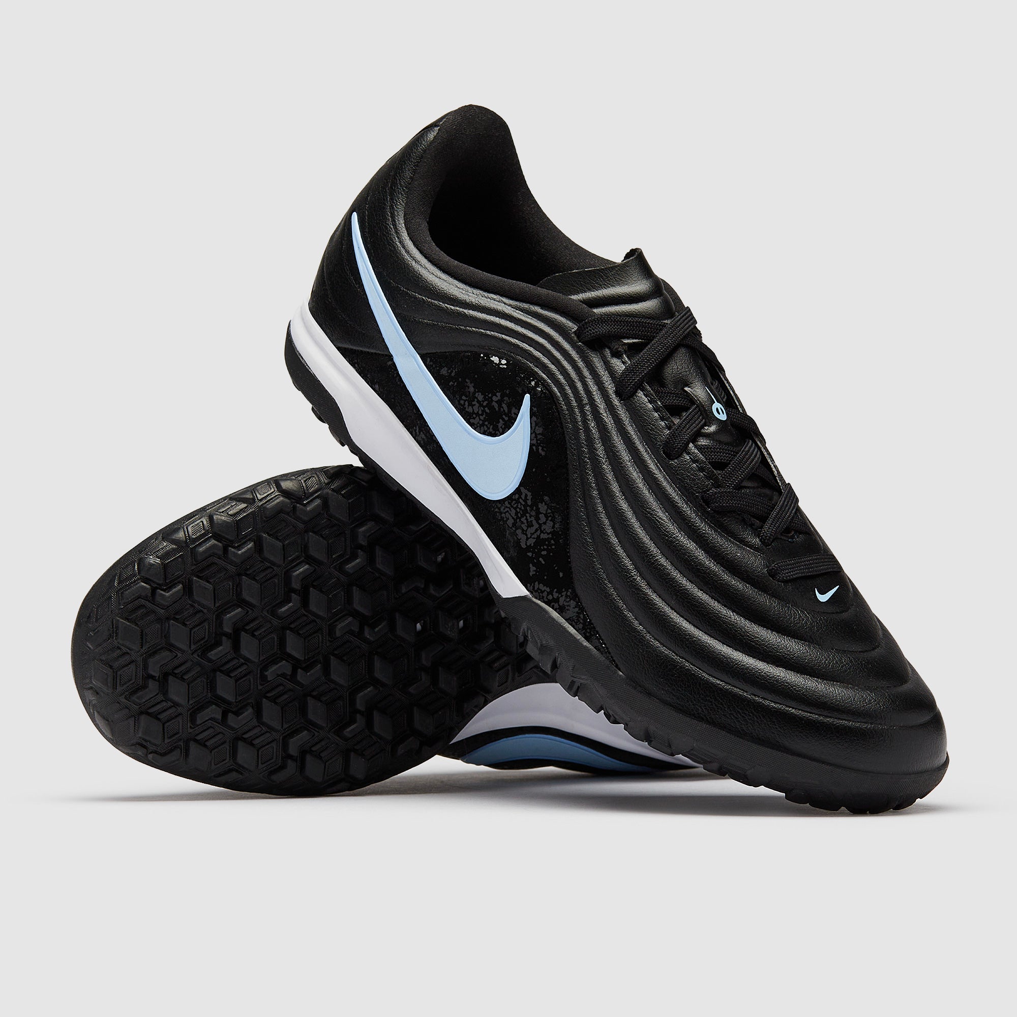 Nike Kids Tiempo Maestro Academy Turf - Black/Ice Blue - Junior Boots