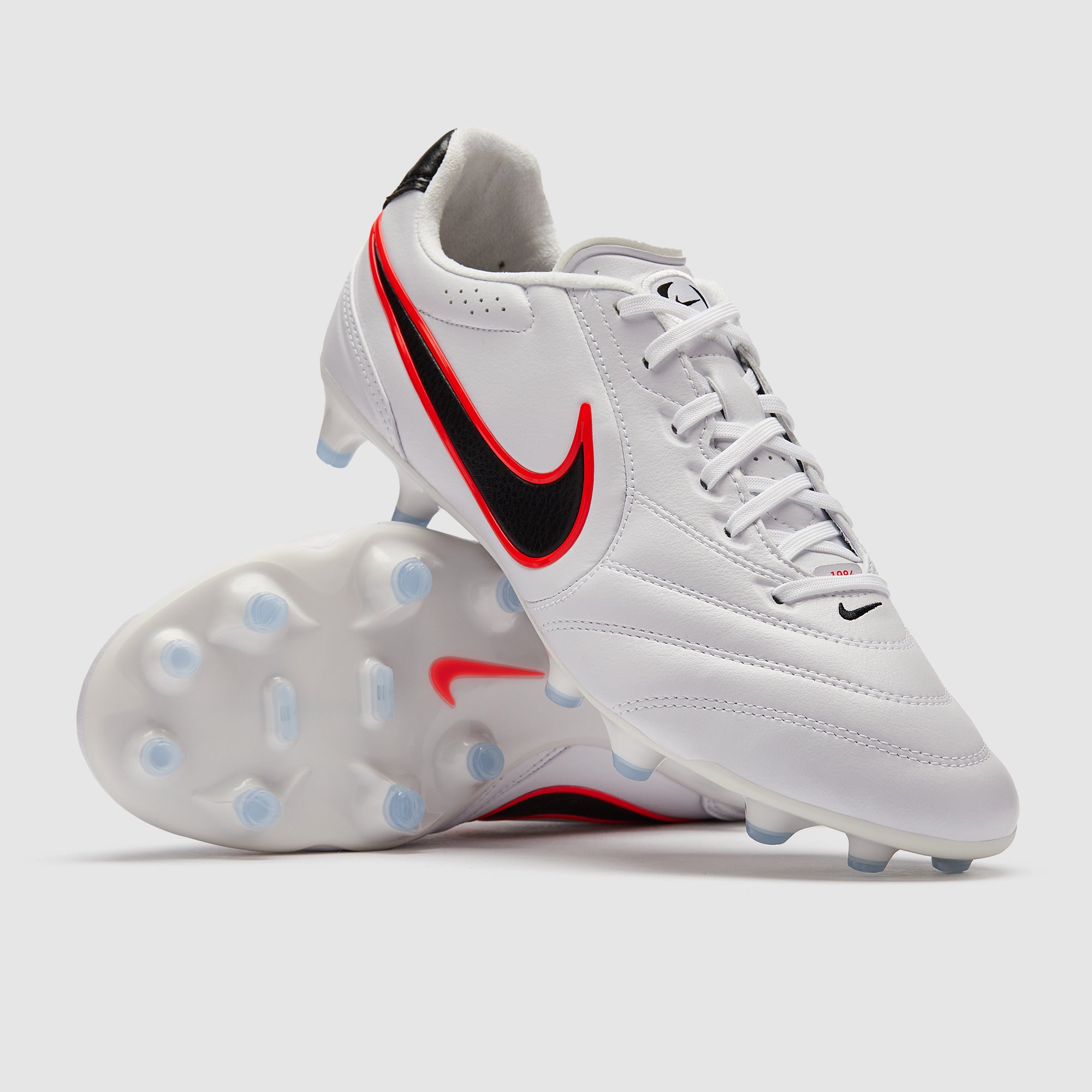 Nike Tiempo Ligera Pro Firm Ground - White/Black/Brt Crimson