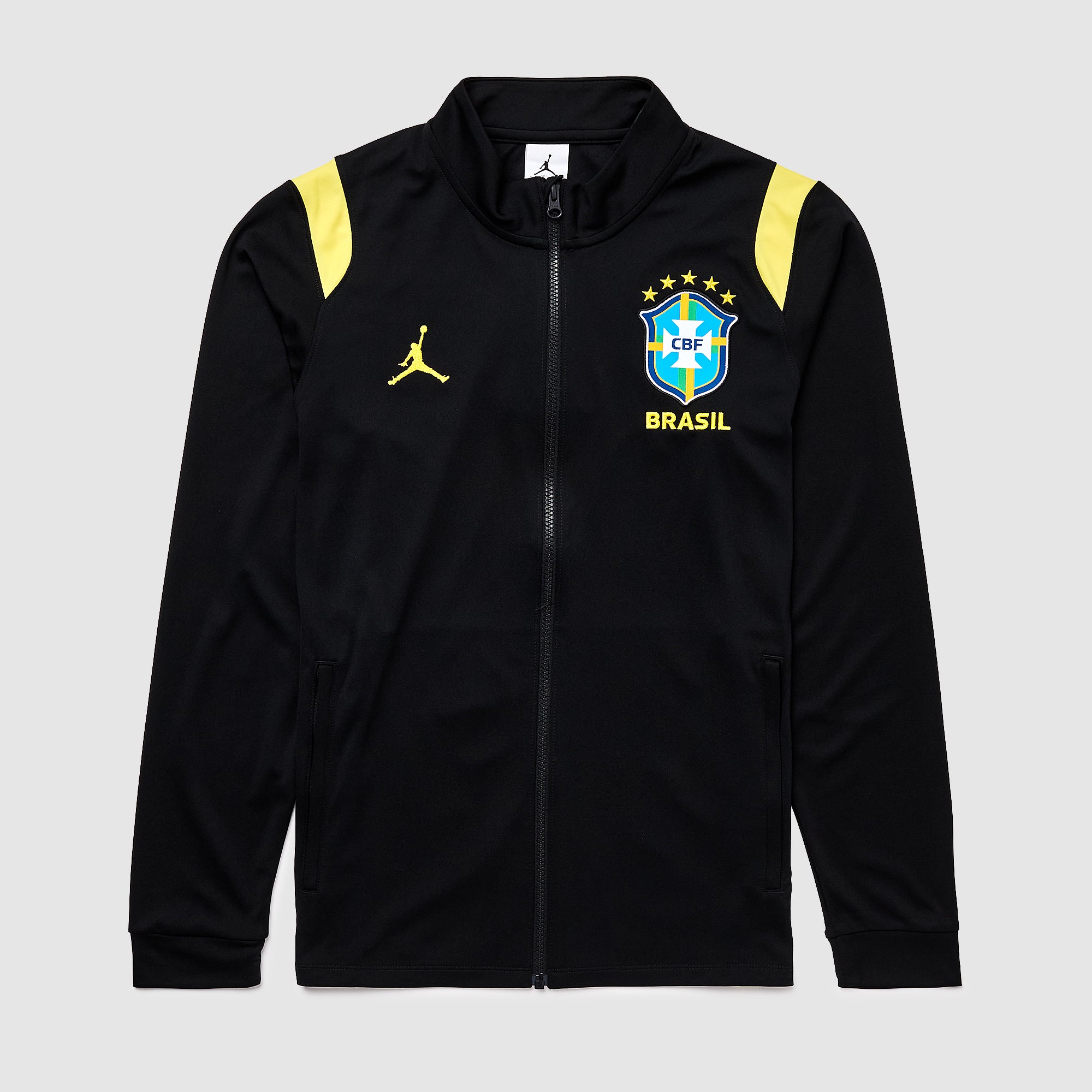 Jordan Brazil 2026 Dri-FIT Academy Pro Track Jacket - Black/Yellow
