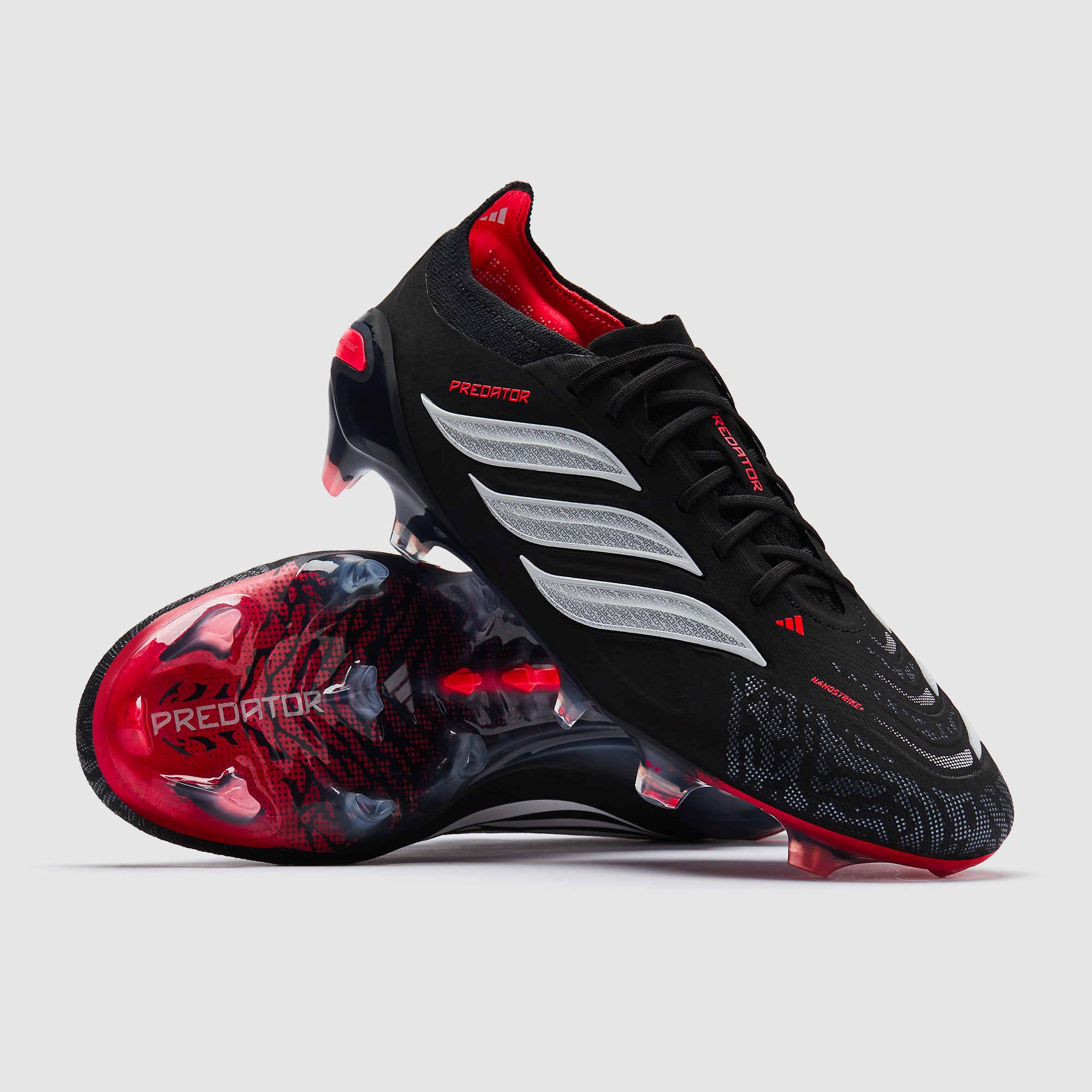 adidas Predator ナイロンジャケット ブラック/レッド adidas Predator Elite Firm Ground - Core Black/Ftwr White/Lucid