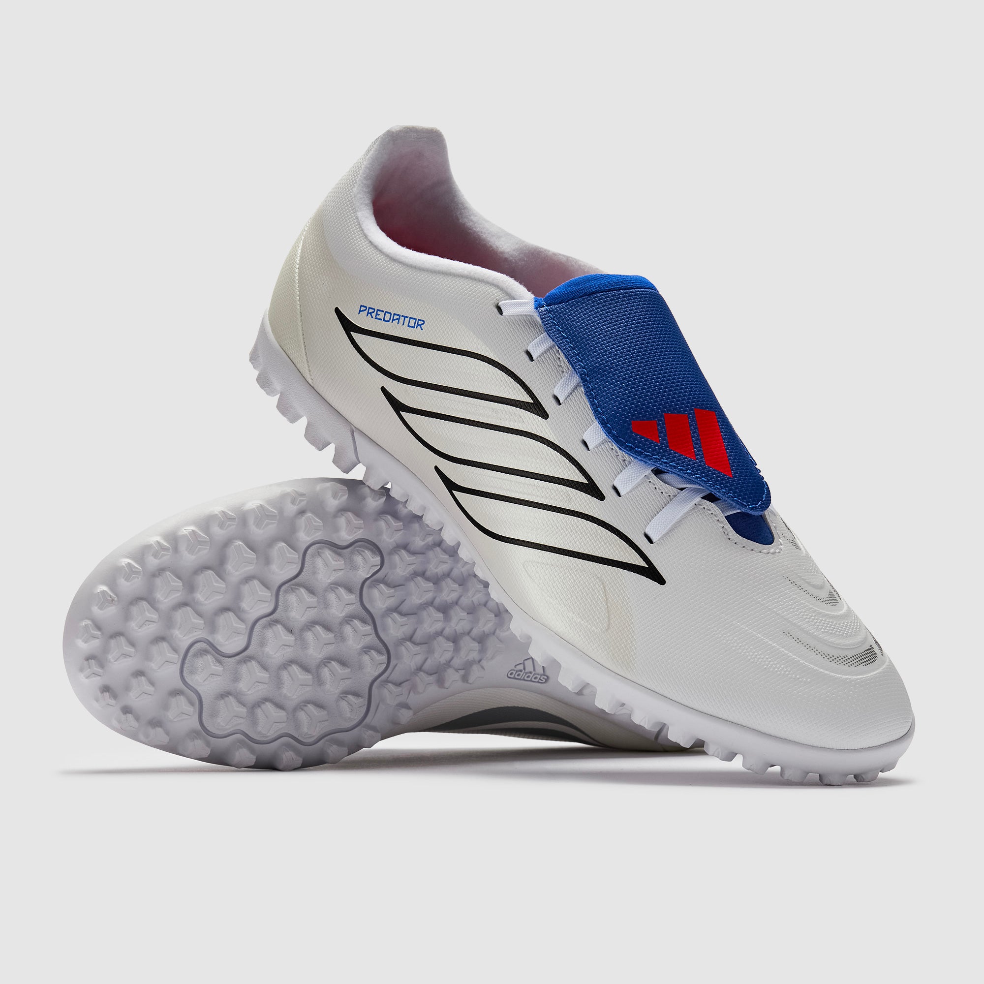 adidas Predator Club Tongue Turf - Ftwr White/Zero Met./Team Royal
