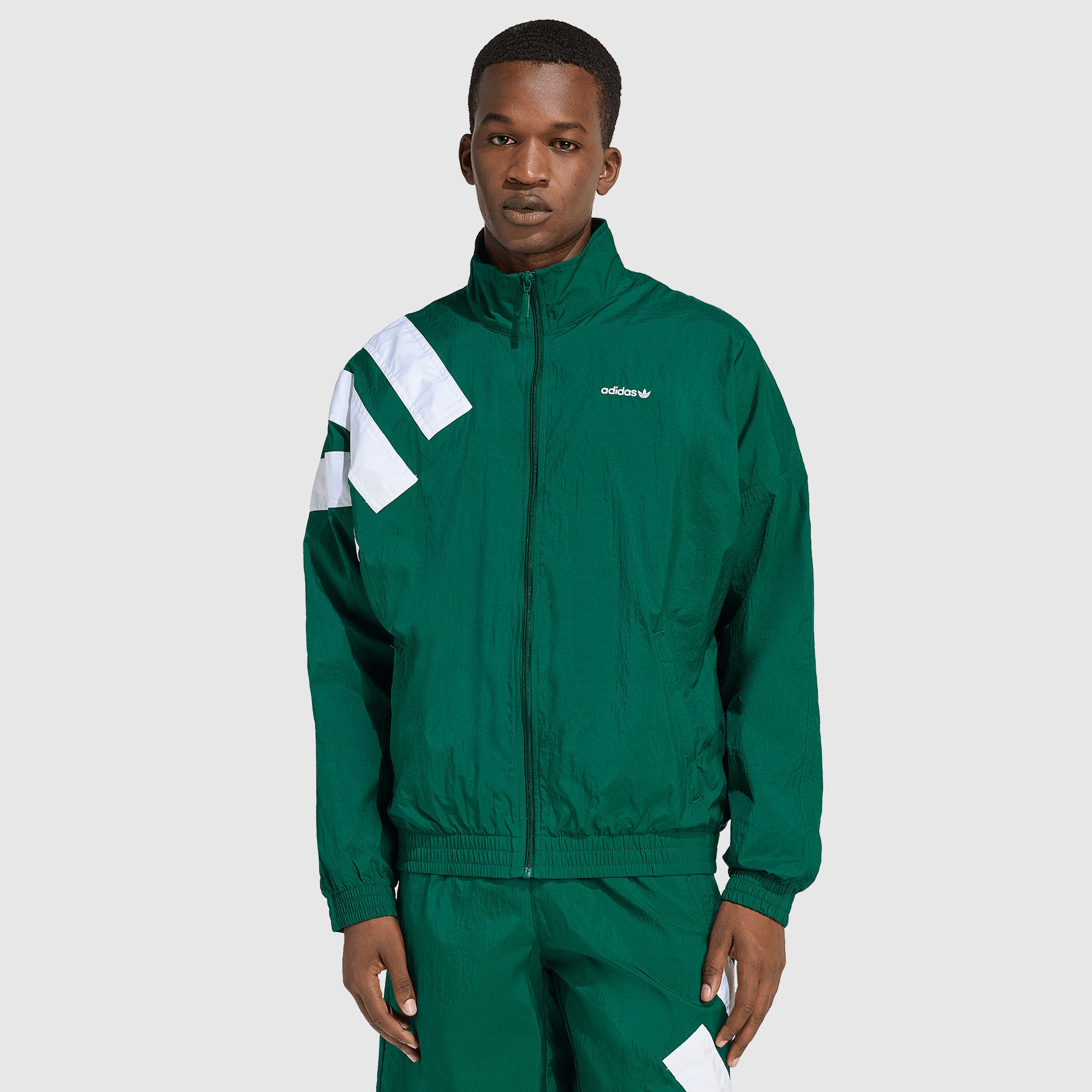 adidas Originals Arch Track Top - Collegiate Green/White - Tops 