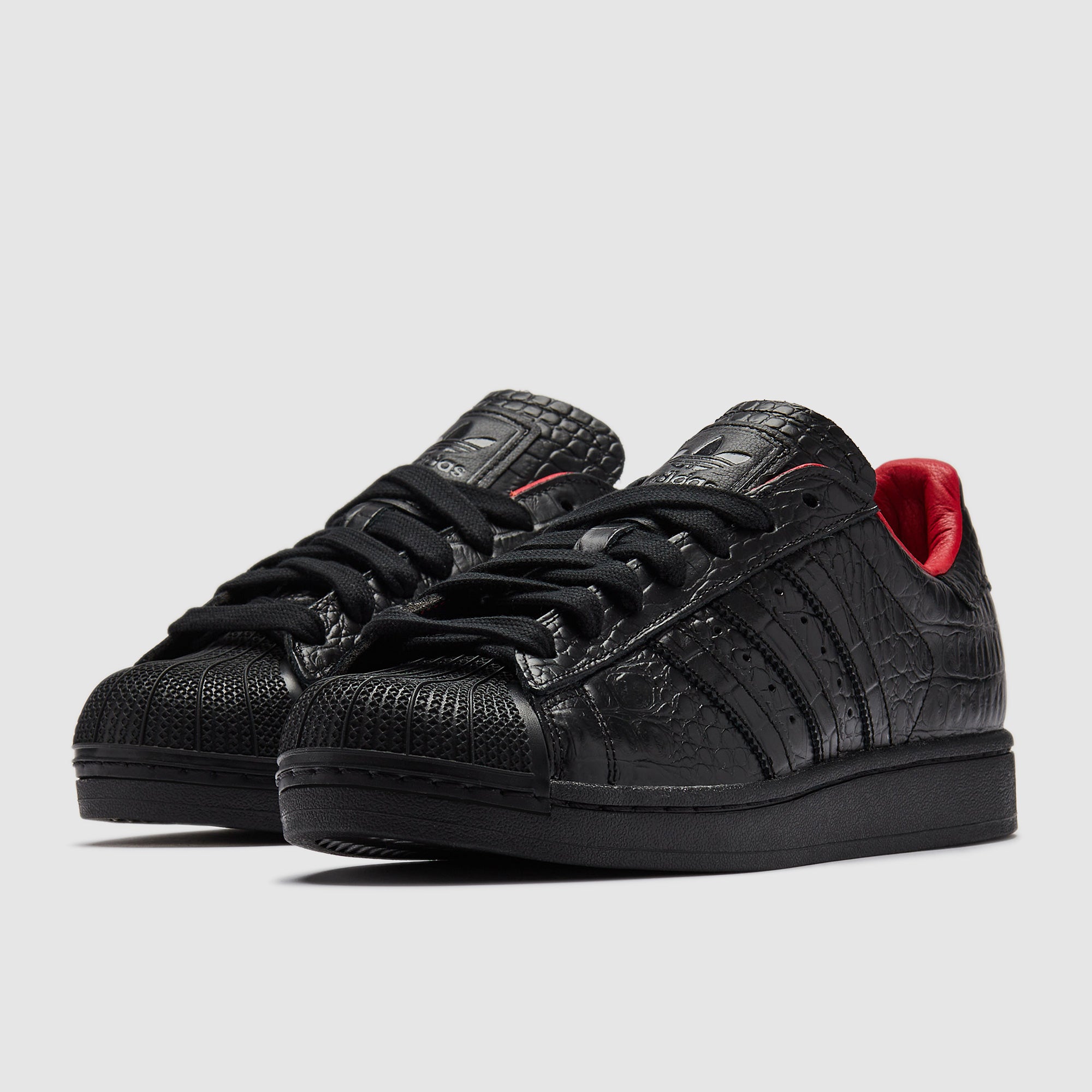 adidas Originals Superstar II - Core Black/Better Scarlet 