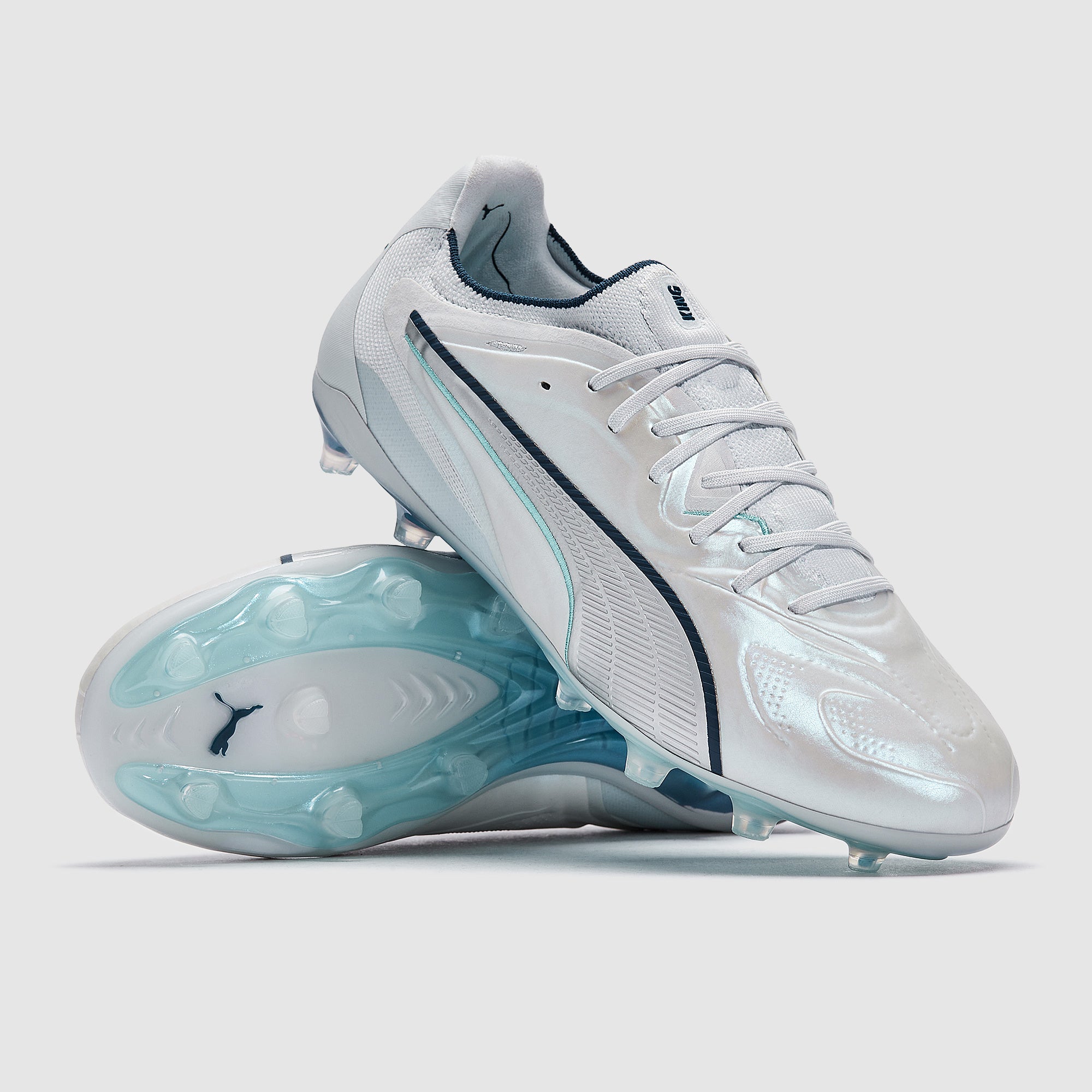 Puma King 20 Ultimate Firm Ground - Puma Silver/Blue Jewel/Puma