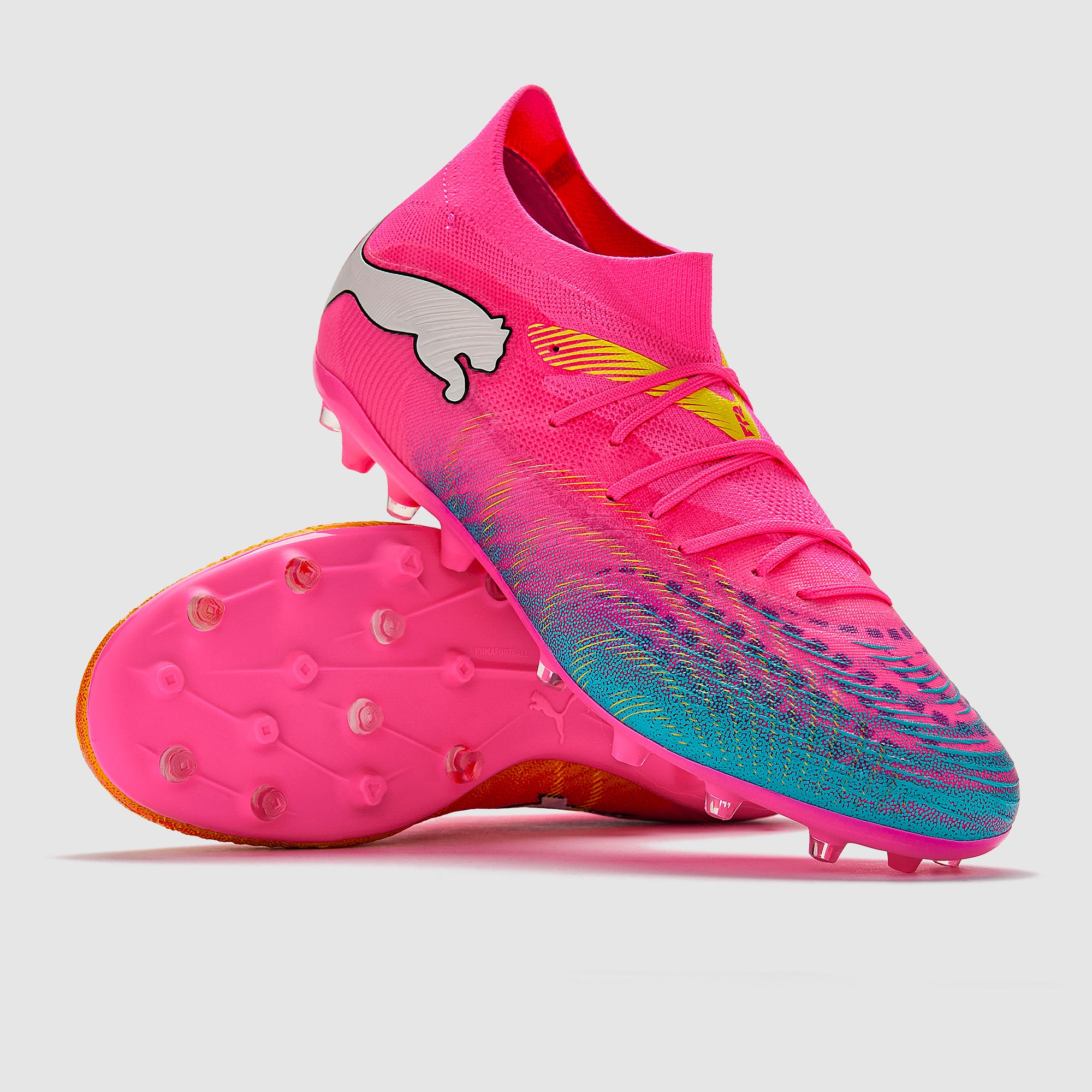 Puma Future 9 Match Firm Ground - Poison Pink/Sun Stream/Bright