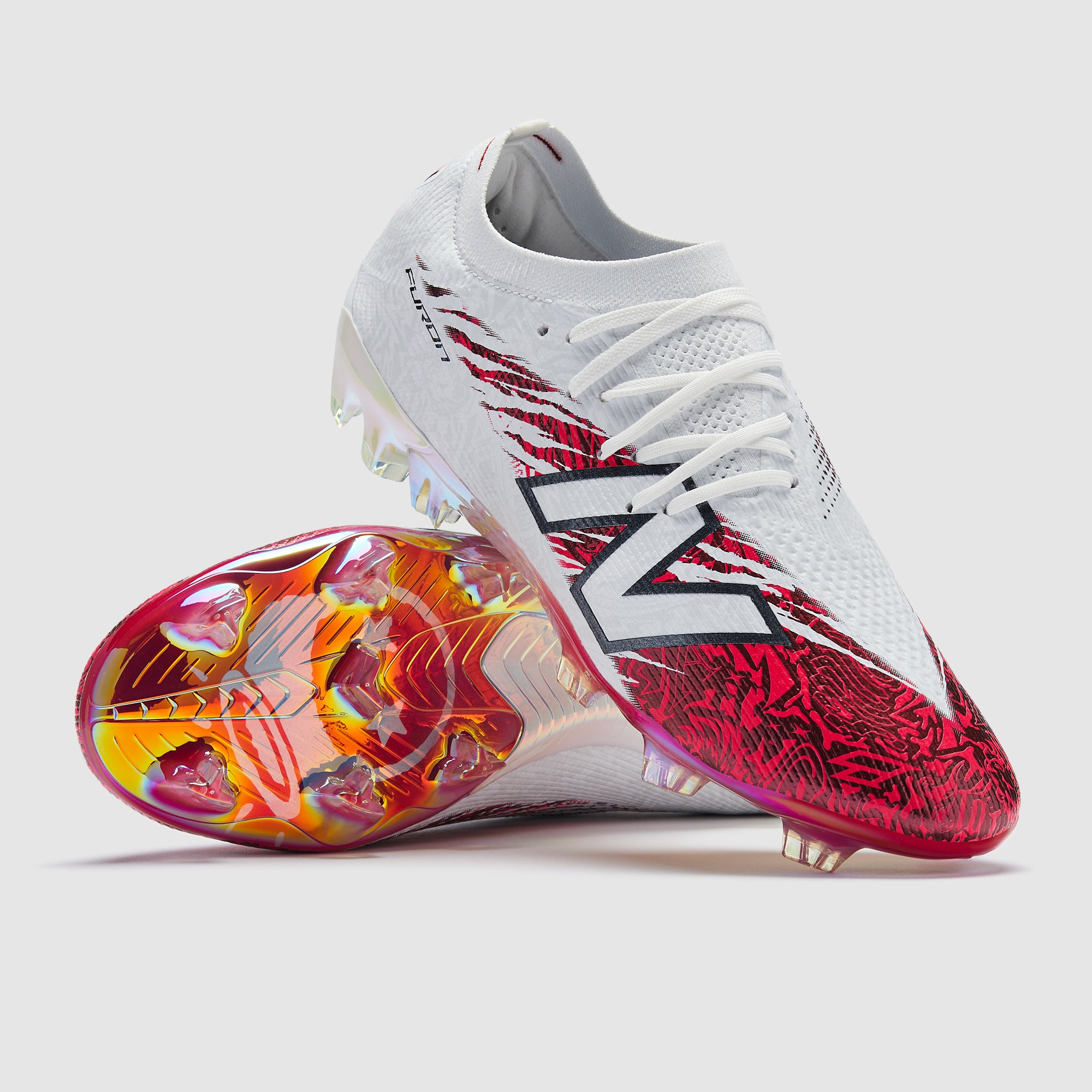 日本未発売 New Balance SAKA FURON 26.5 New Balance Furon Elite V8 x Saka Firm Ground - White - Adult Boots