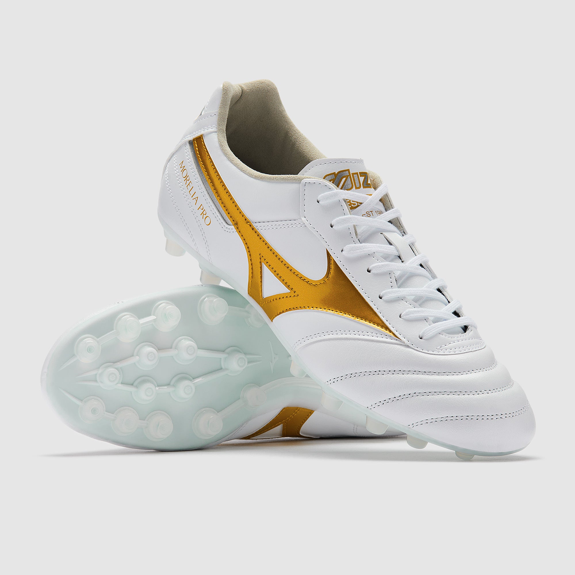 Mizuno Morelia II Pro Artificial Grass - White/Football Gold