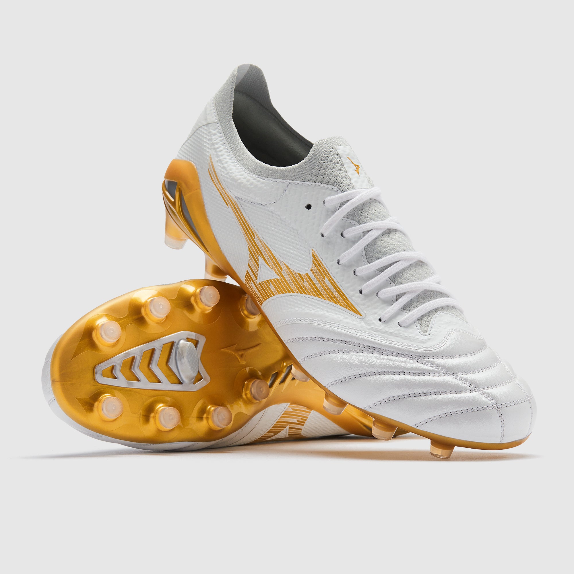 Mizuno ✨Morelia Neo Ⅳ β ELITE ✨ Mizuno Morelia Neo IV Beta Elite Firm Ground - White/MP Gold/Cool