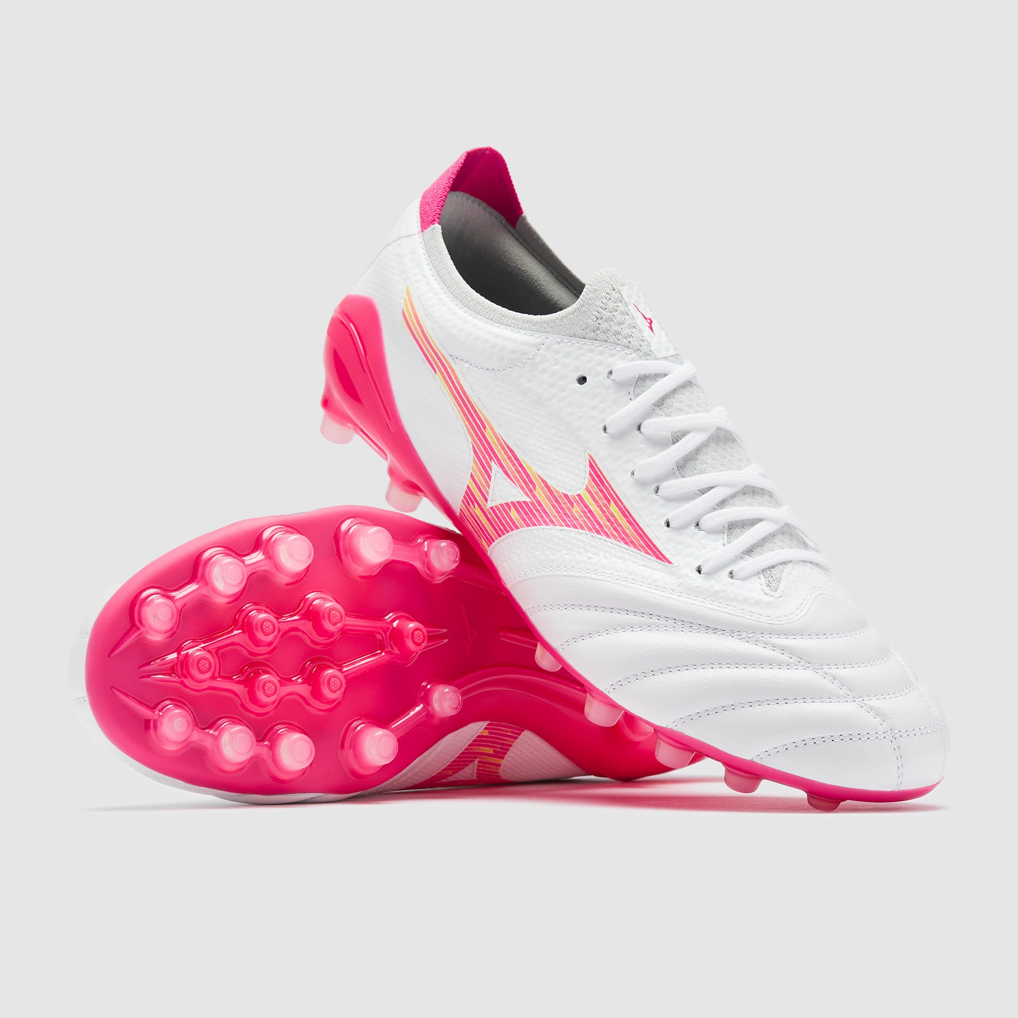 Mizuno Morelia Neo IV Beta Elite Artificial Grass - White/Pink