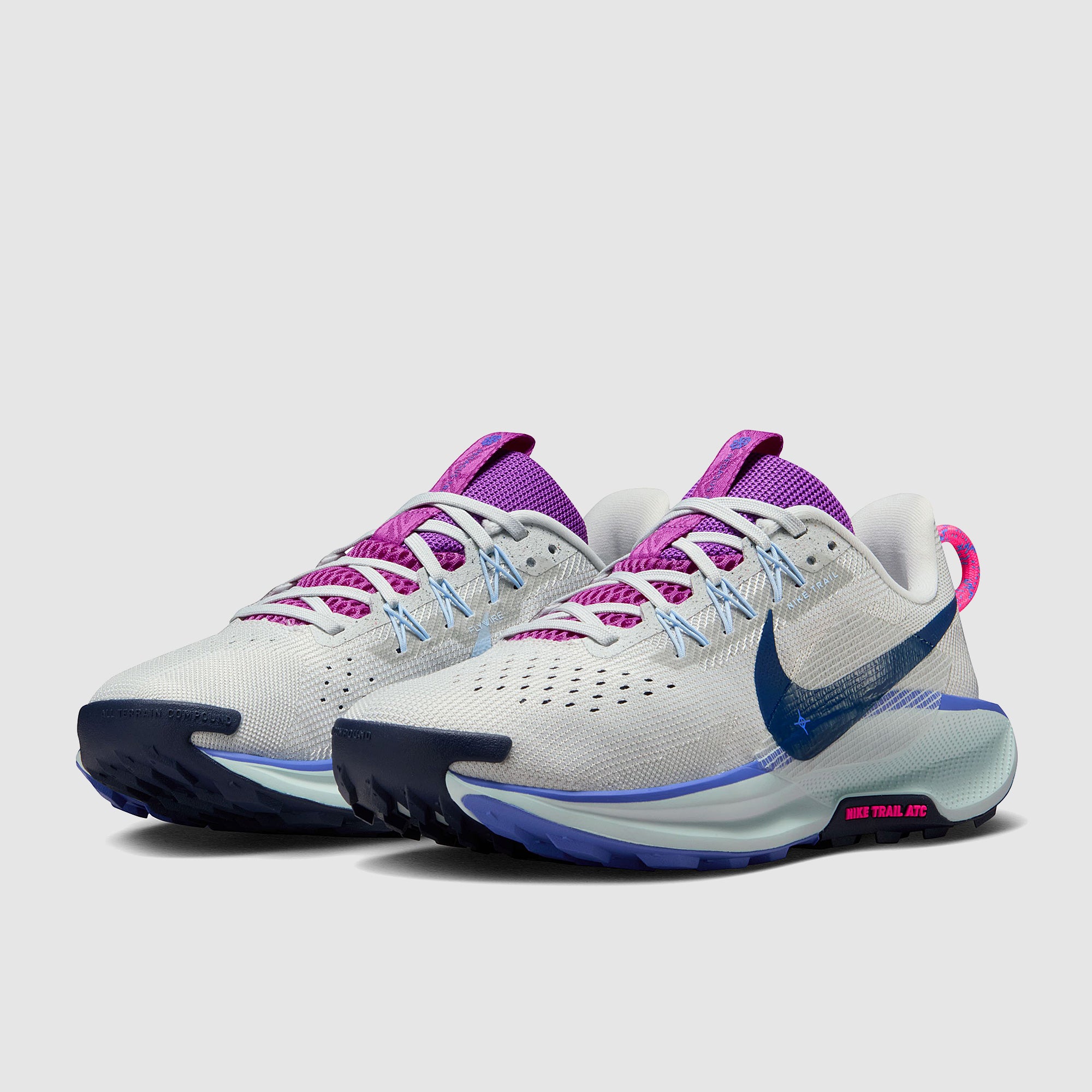 Nike Womens ReactX Pegasus Trail 5 - Photon Dust/Midnight Navy