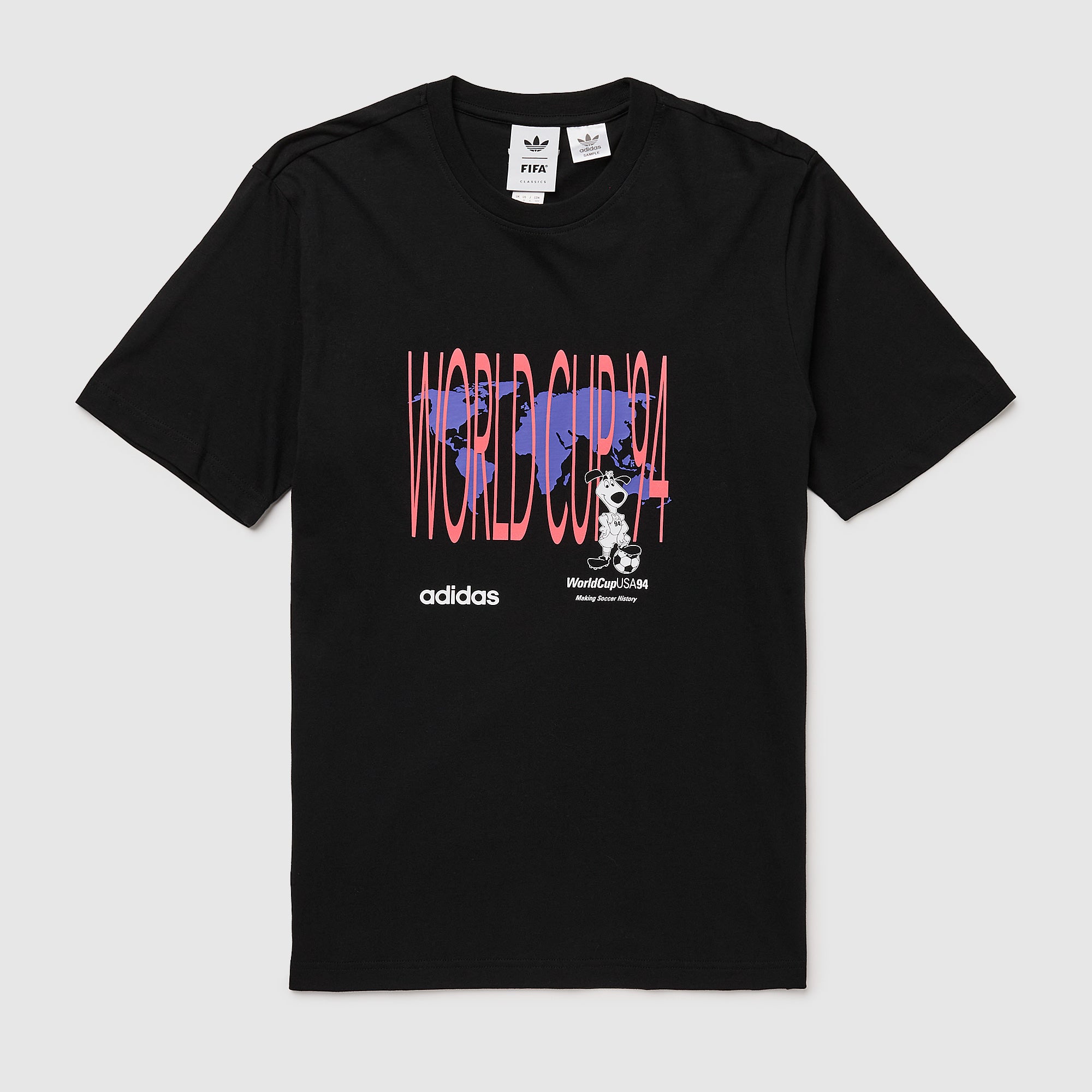 トップス  ORIGINALS FOOTBALL CLASSIC TSHIRT adidas Originals Archive World Cup 94 Graphic T-Shirt - Black
