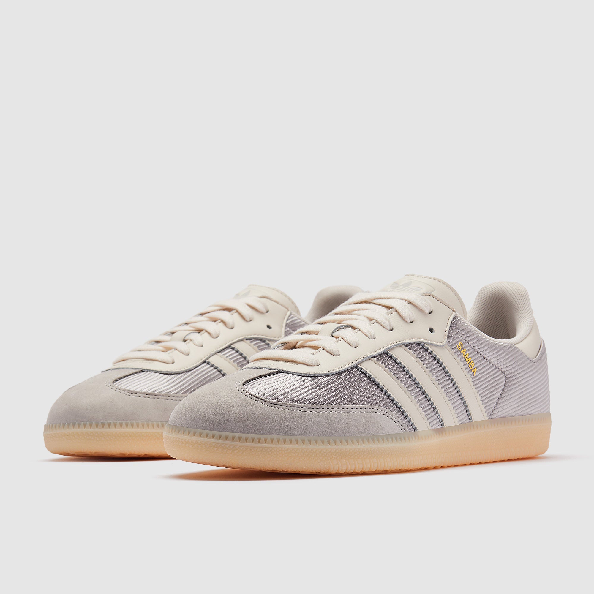 adidas Originals Samba OG - Grey/Core White/Sandstorm - Trainers