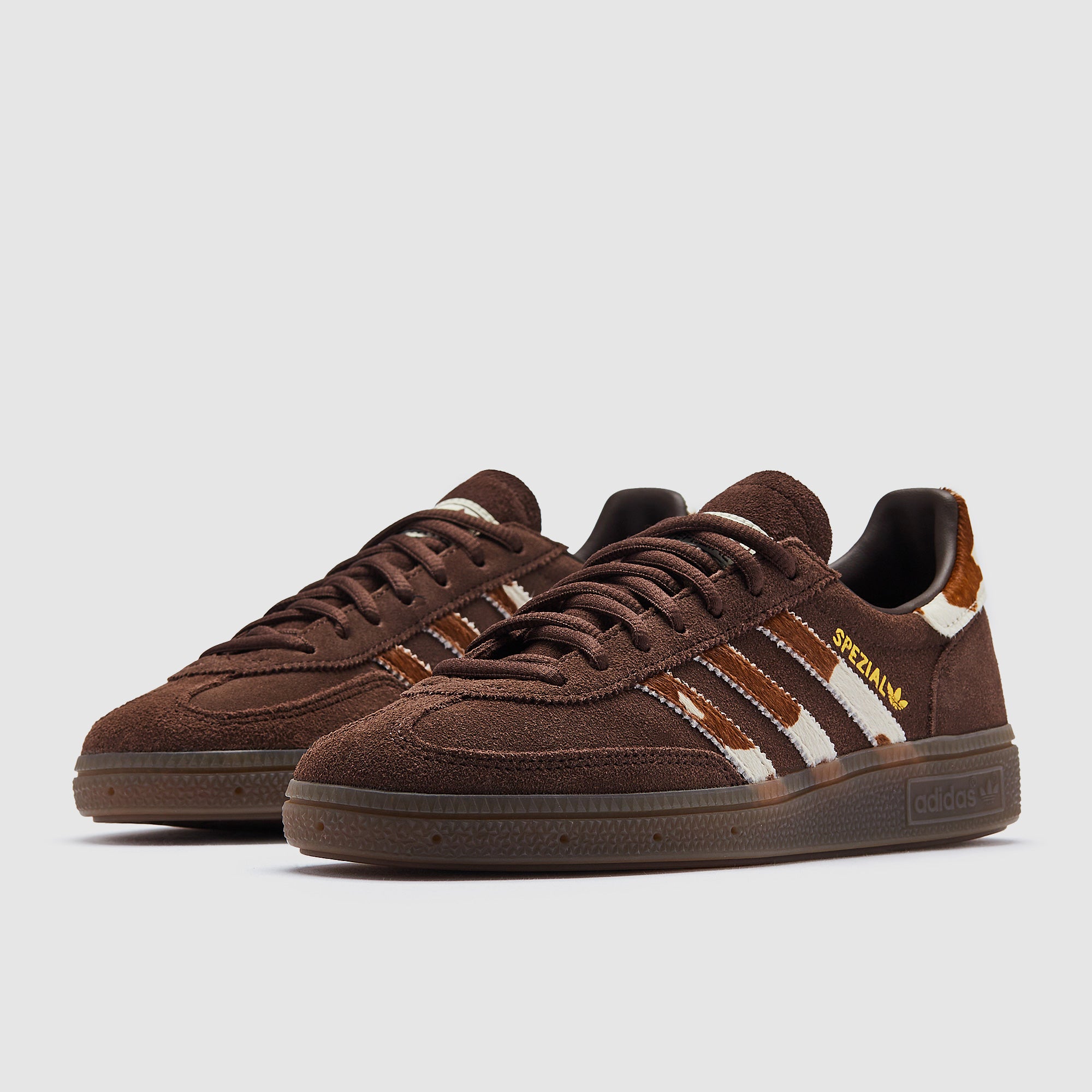 adidas gazelle silver green womens adidas Originals Womens Handball Spezial - Brown/Cream White/Gum - Trainers