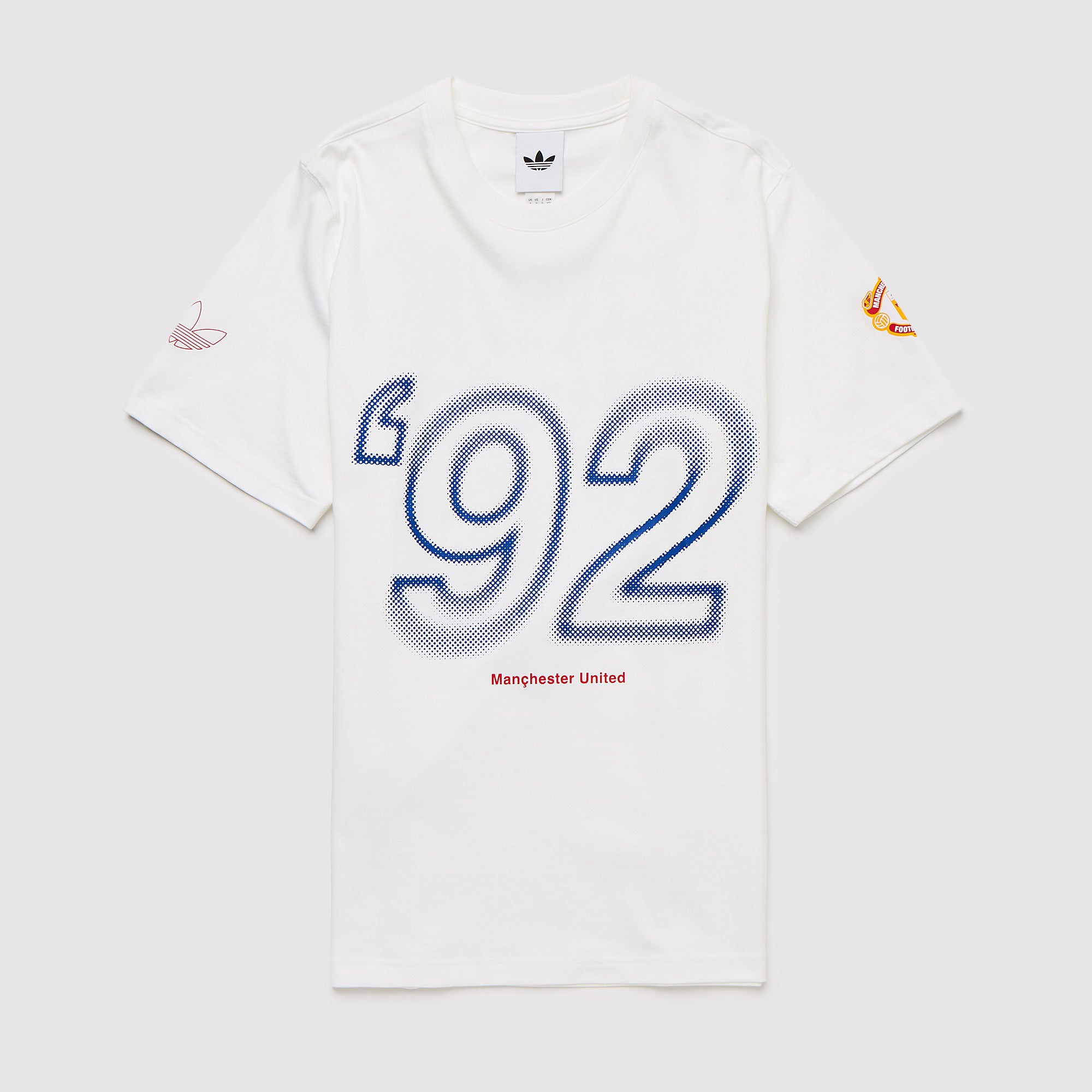 adidas Originals Manchester United 1990 T-Shirt - White - Mens Replica