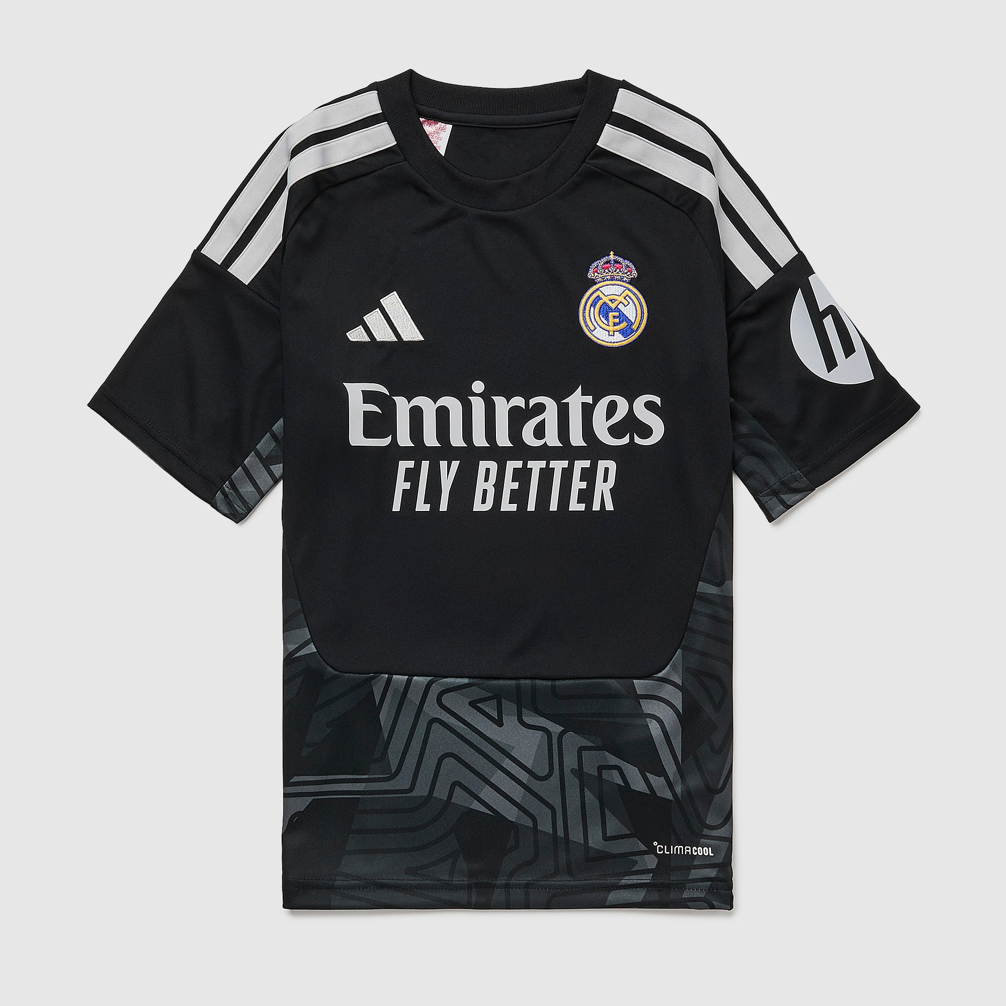  Real Madrid CLIMACOOL 黒シャツ 160 adidas Real Madrid 26/27 Kids Home GK Shirt - Black - Boys Replica