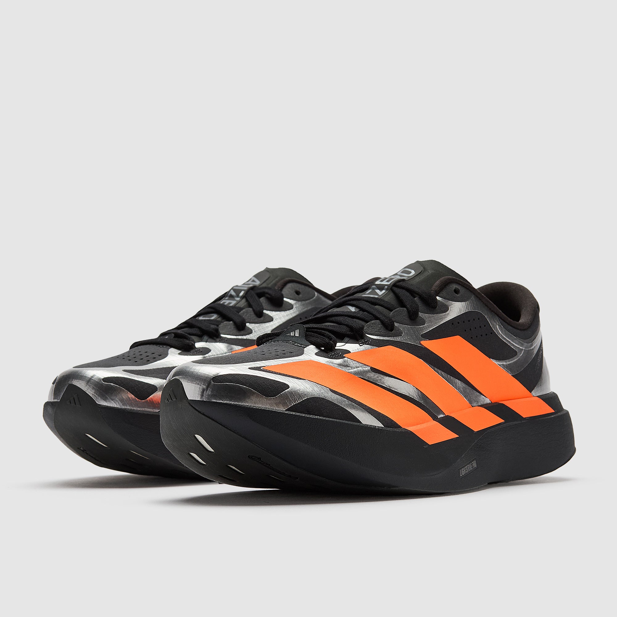 adidas Womens Adizero Evo SL Exo - Carbon/Lucid Orange/Silver