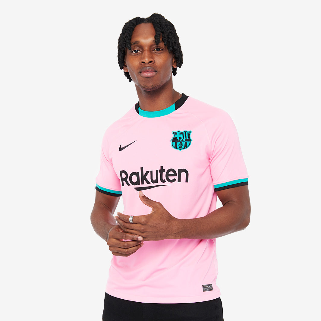 Nike FC Barcelona 20/21 Third Stadium Shirt - Pink Beam/Black