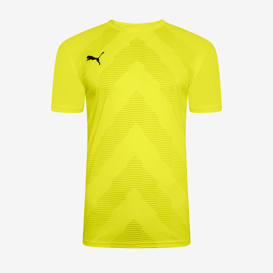 Puma イエロー クラブチームシャツ Puma Team Glory SS Shirt - Yellow Alert - Mens Football Teamwear