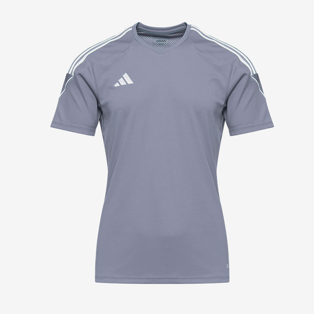 adidas Tiro 23 SS Shirt - Team Onix/White - Mens Football Teamwear