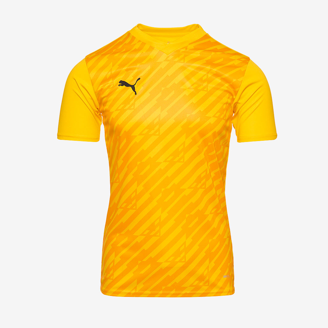 Puma イエロー クラブチームシャツ Puma Team Cup Ultimate SS Shirt - Cyber Yellow - Mens Football