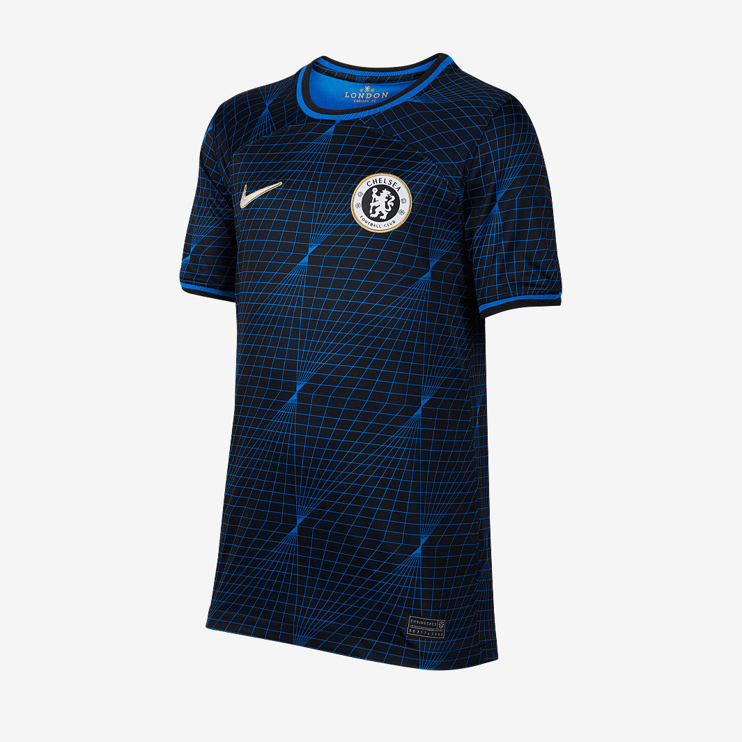 Nike Chelsea 23/24 Kids Dri-Fit Stadium SS Away Shirt - Soar/Club