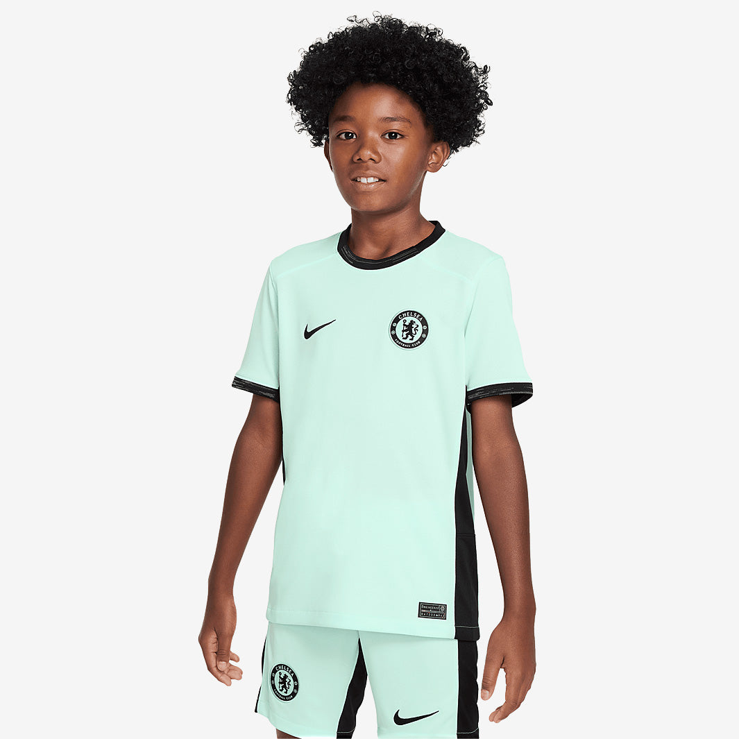 Nike Kids Chelsea FC 23/24 Dri-Fit Stadium Third SS Shirt - Mint