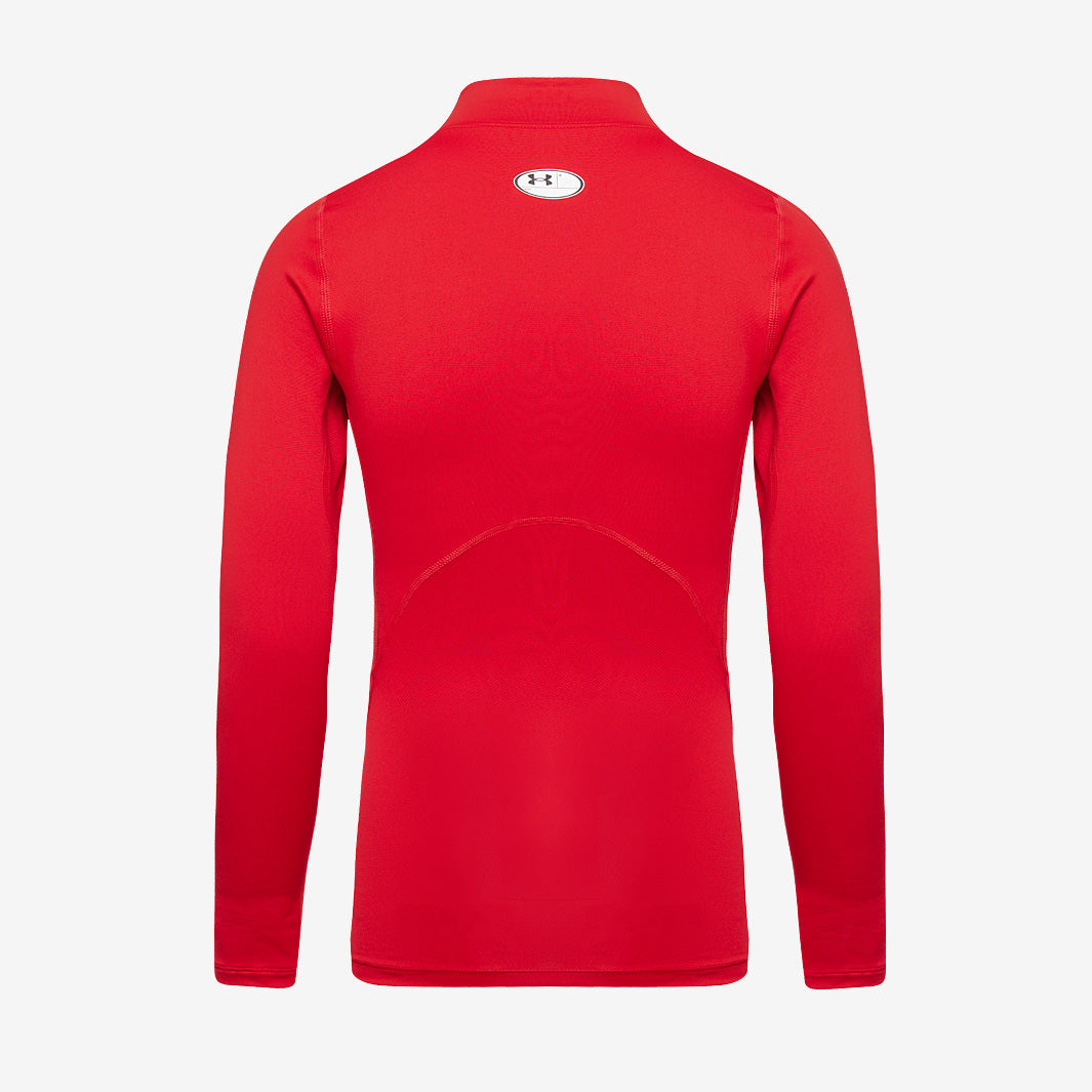Under Armour Cold Gear Armour Compression Mock - Red/White - Mens
