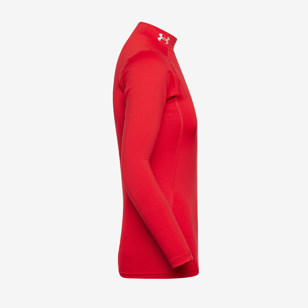 Under Armour Cold Gear Armour Compression Mock - Red/White - Mens