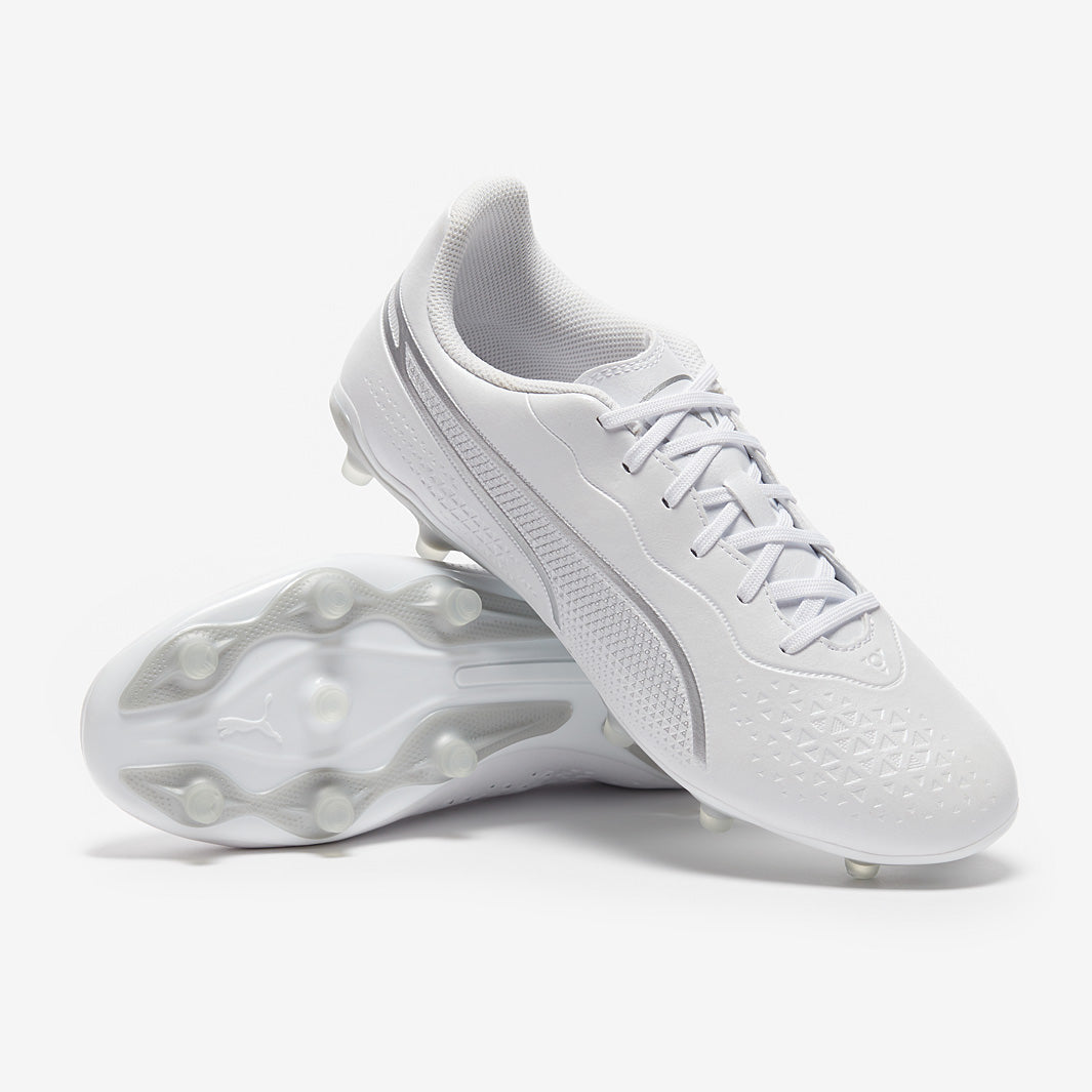 Puma King Match 75+25 FG/AG - Puma White/Puma Silver/Puma Black