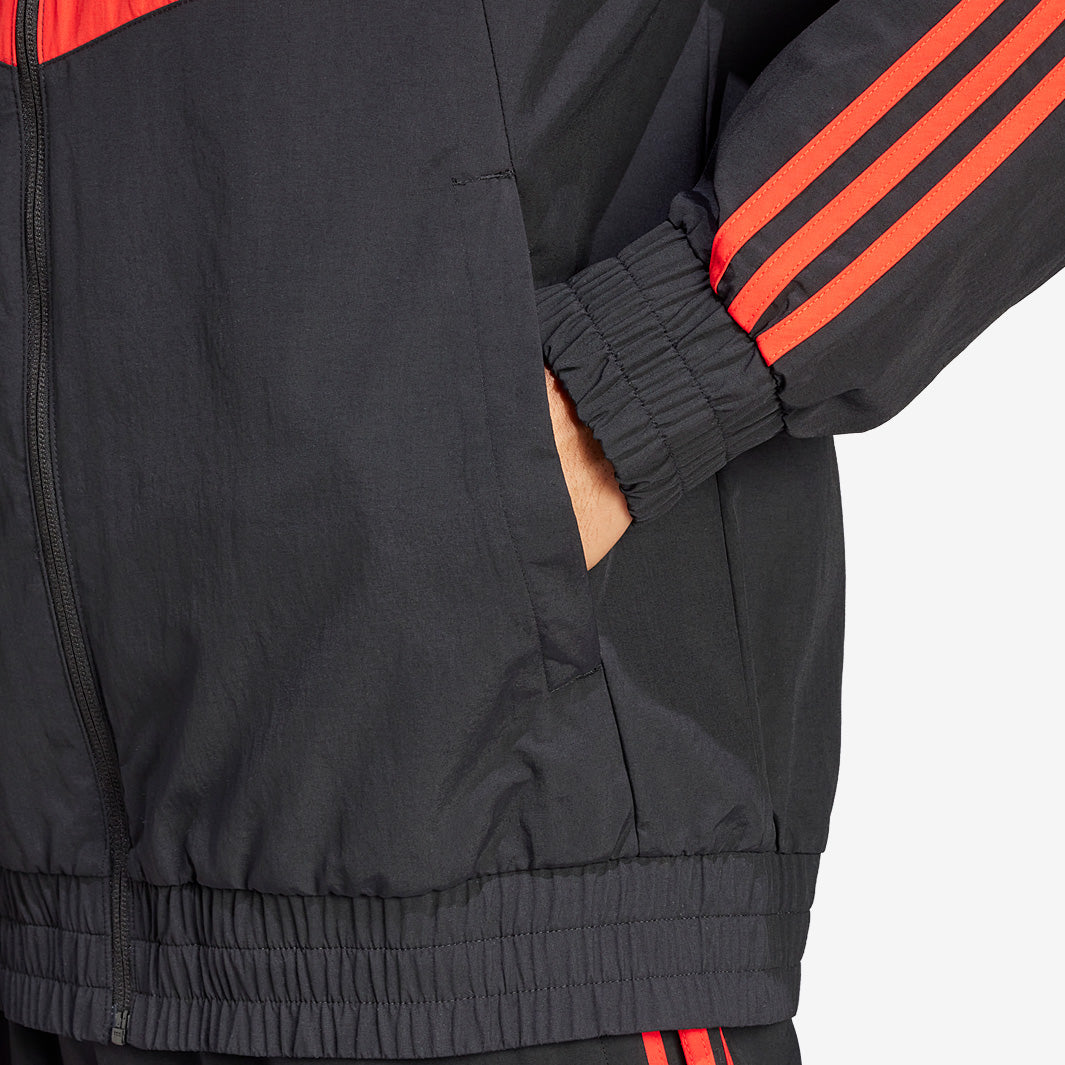 adidas Predator Woven Jacket - Black/Red - Mens Clothing