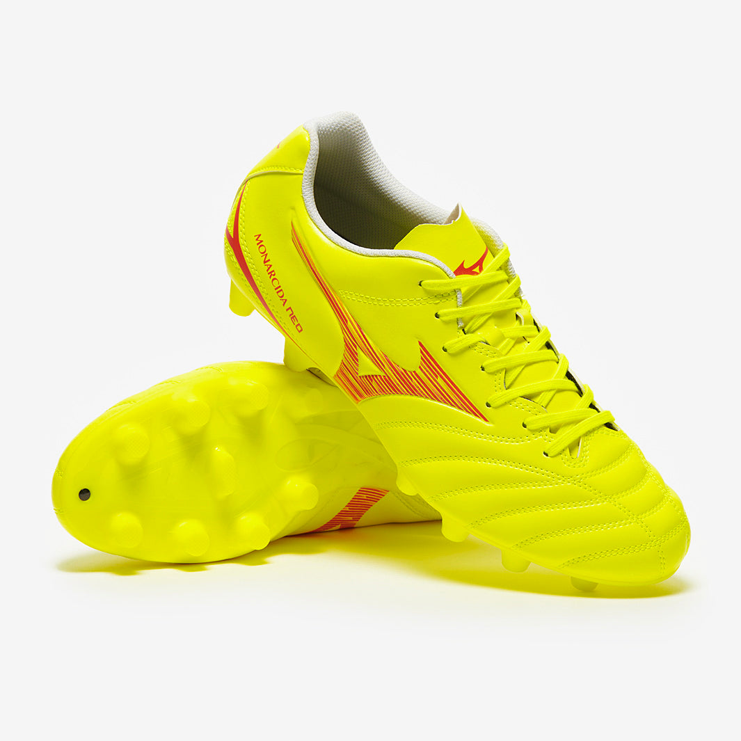 Mizuno Monarcida Neo III Select Firm Ground - Safety Yellow/Fiery