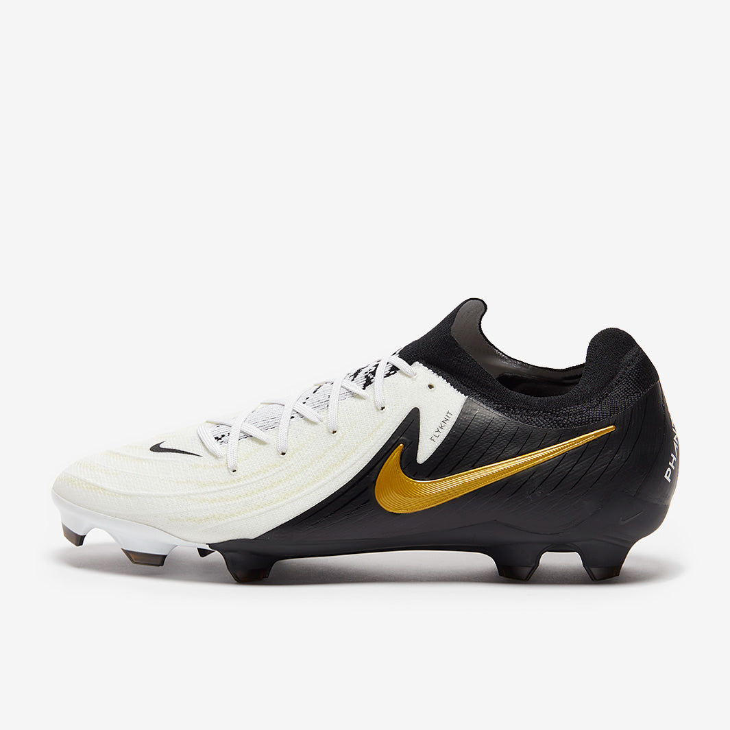 Nike Phantom GT サッカーシューズ ホワイト/ブラック/ゴールド Nike Phantom GX II Pro Firm Ground - White/Black/Metallic Gold
