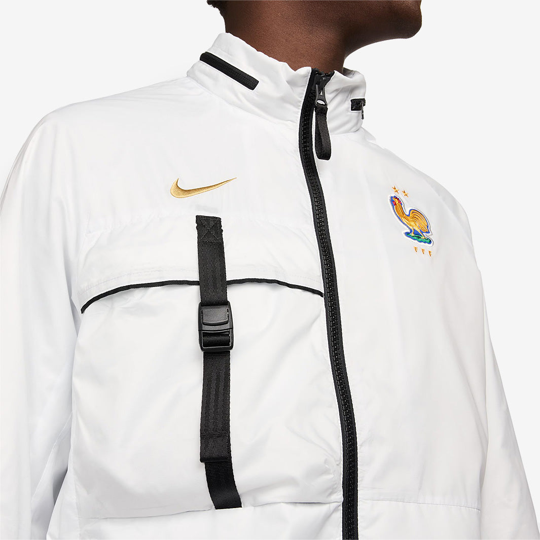 Nike France 2024 Anthem Jacket - Summit White/Club Gold - Mens Replica