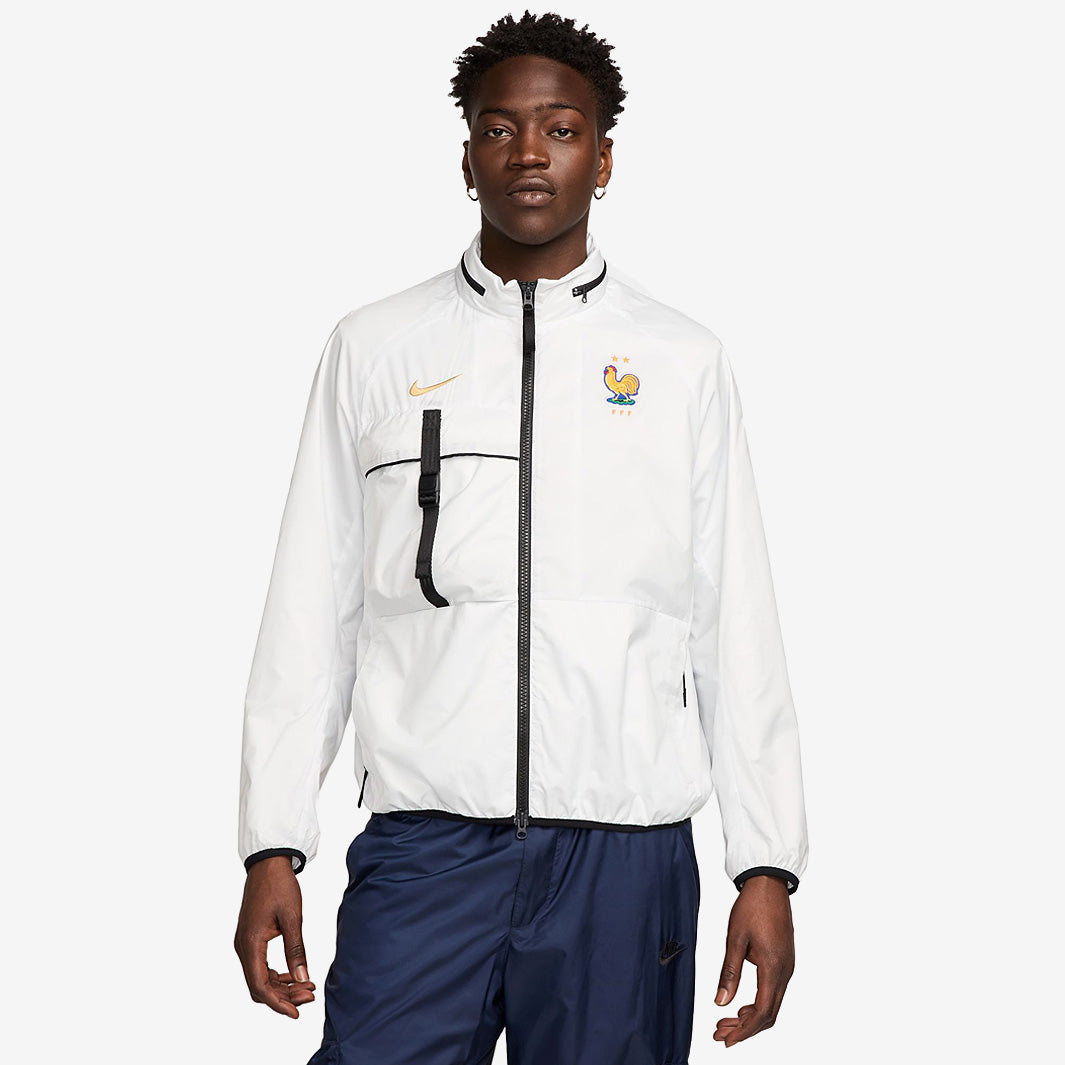 Nike France 2024 Anthem Jacket - Summit White/Club Gold - Mens Replica
