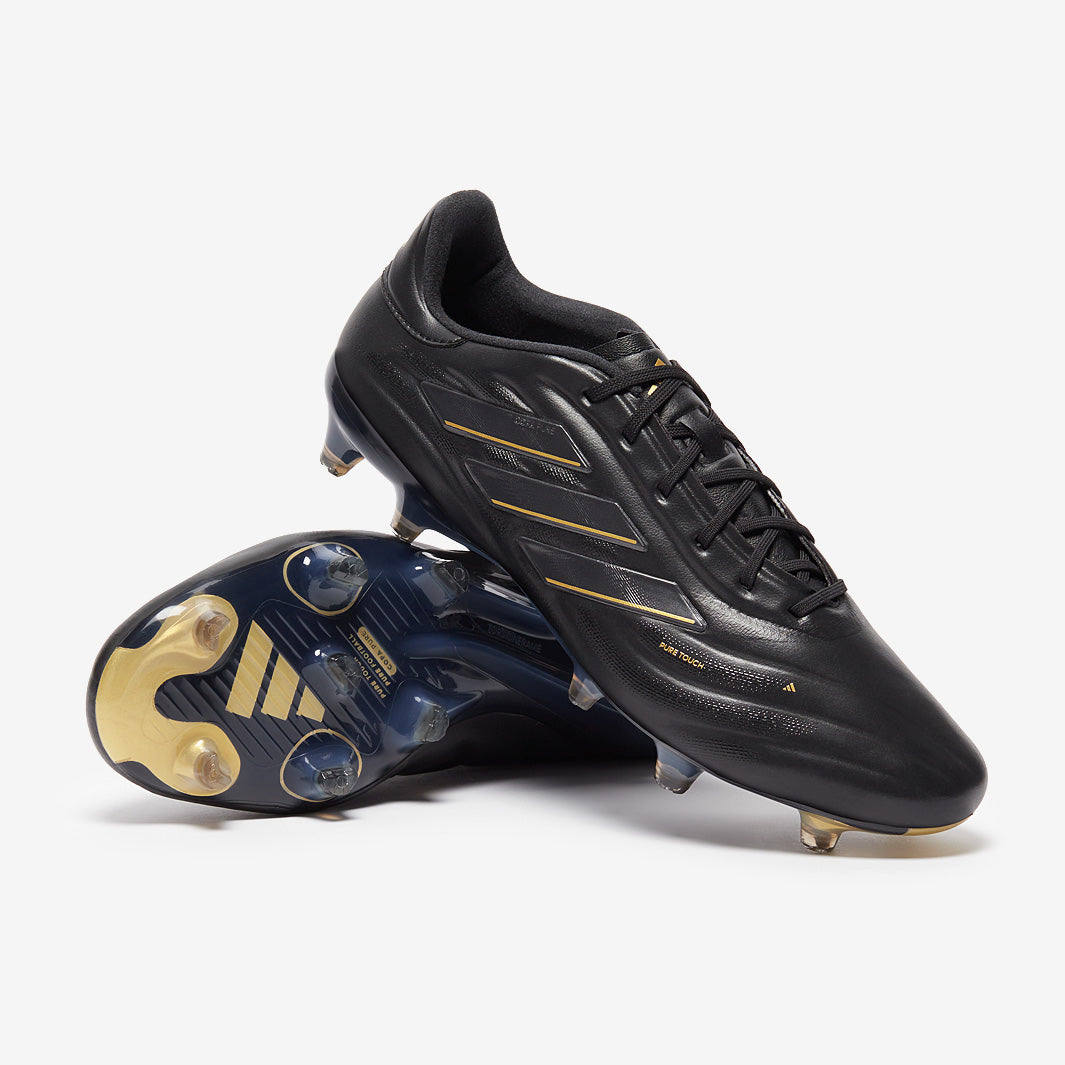 adidas Copa Pure 2 Elite Leather Firm Ground - Core Black/Carbon