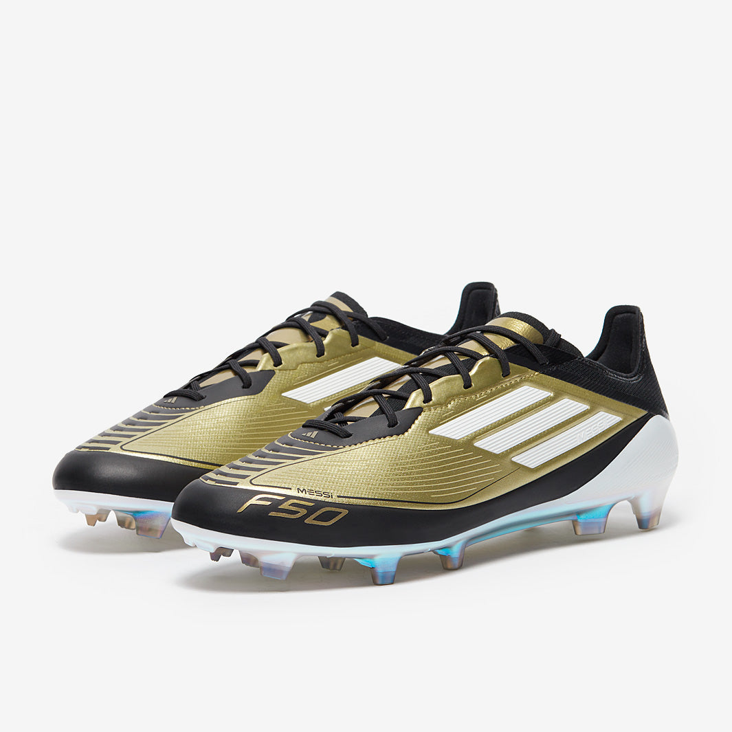 【103】adidas F50 MESSI ゴールド ブラック adidas F50 x Messi Elite Firm Ground - Gold Met/Ftwr White/Core