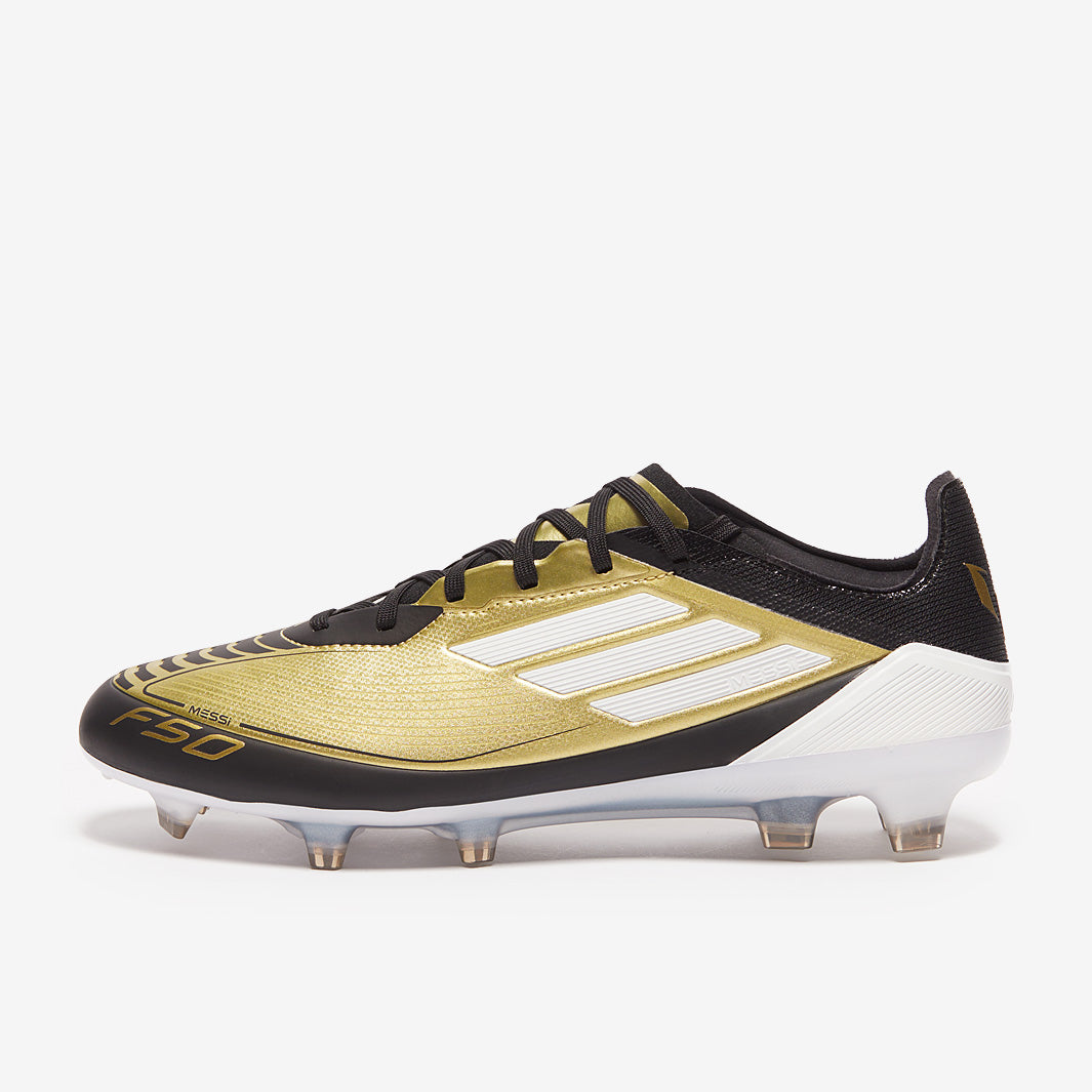 adidas F50 x Messi Pro Firm Ground - Gold Met/Ftwr White/Core