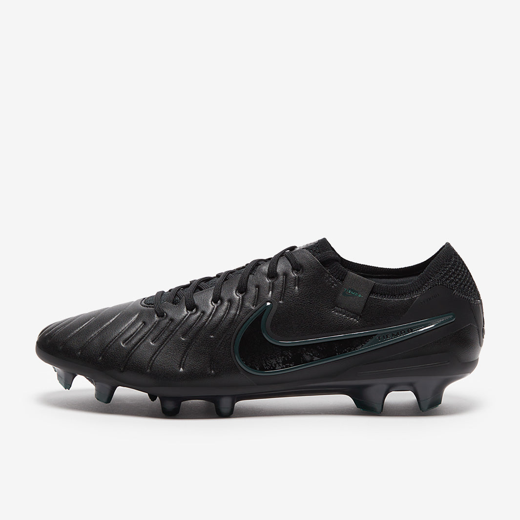 Nike Tiempo Legend X Elite Firm Ground - Black/Black/Deep Jungle