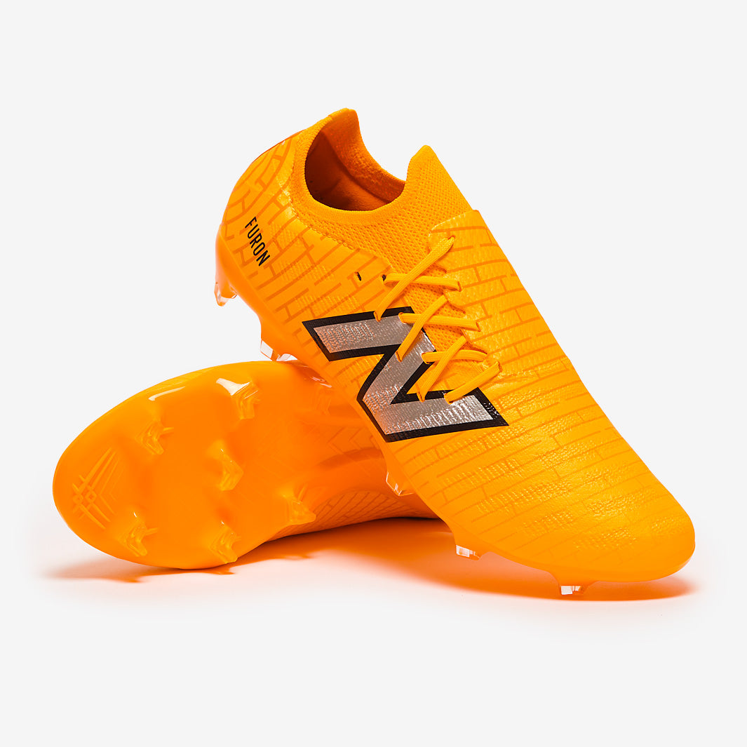 New Balance Furon V7+ Destroy Firm Ground - Orange/Blue - Adult Boots