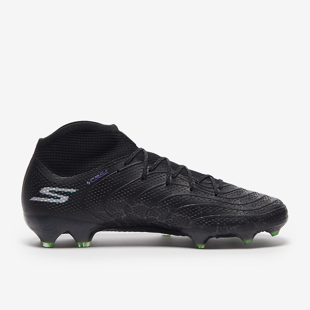 Skechers SKX 01 High Elite Firm Ground - Black/Silver - Adult Boots