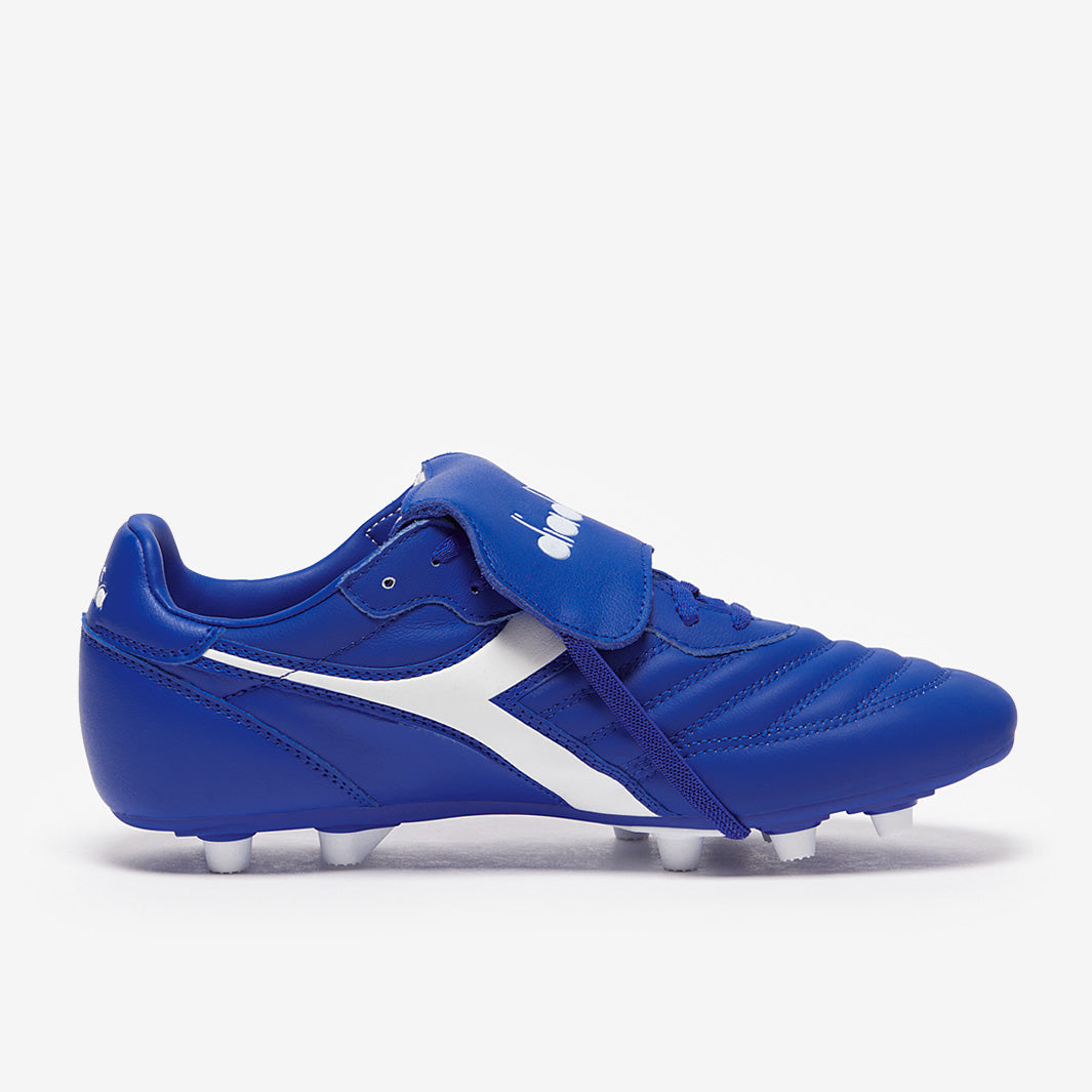 Diadora Brasil Classico Leather FG - Royal/White - Adult Boots