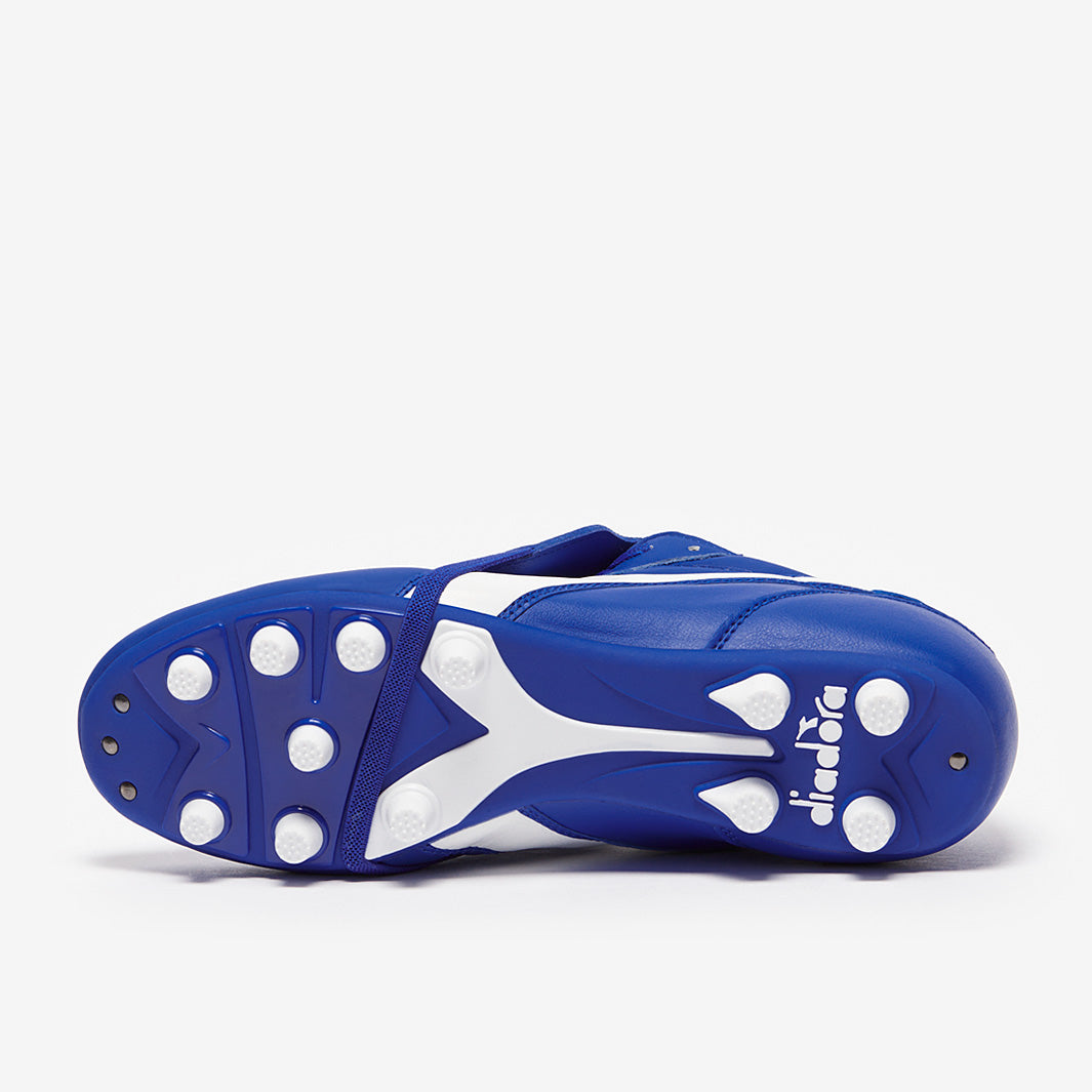 Diadora Brasil Classico Leather FG - Royal/White - Adult Boots